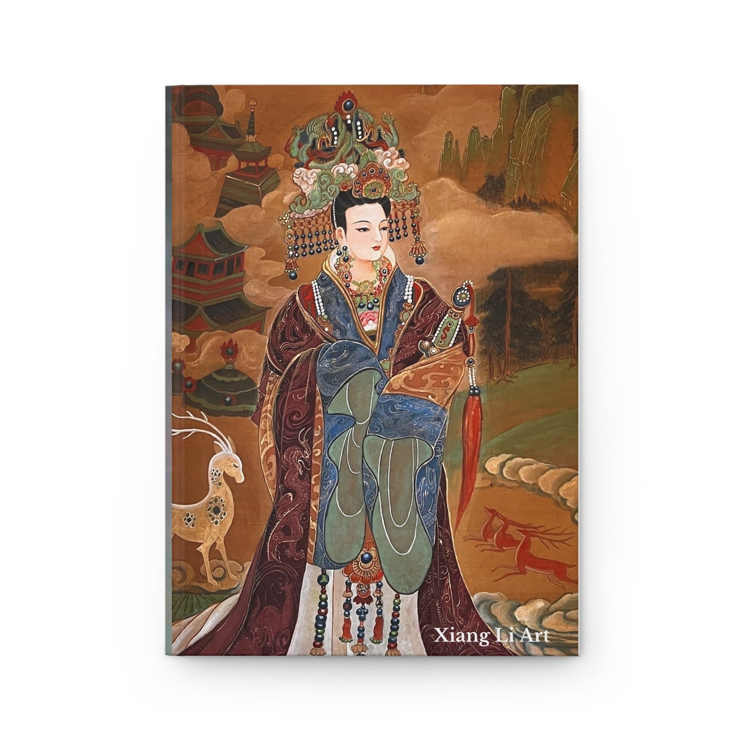 Hardcover Journal Matte | Empresses | Chinese watercolor on silk | | Empress Collection by Xiang Li Art