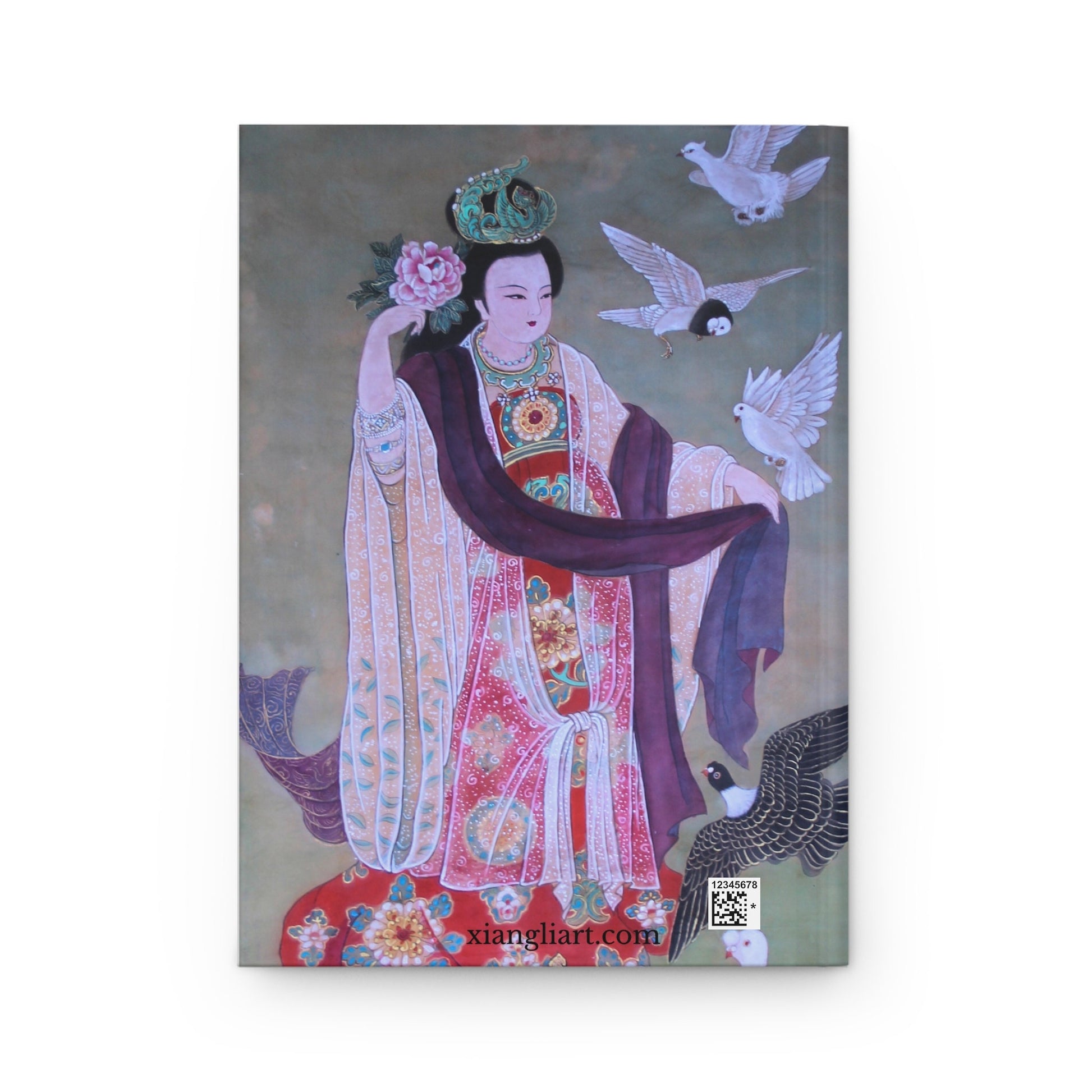 Hardcover Journal Matte | Empresses | Chinese watercolor on silk | | Empress Collection by Xiang Li Art