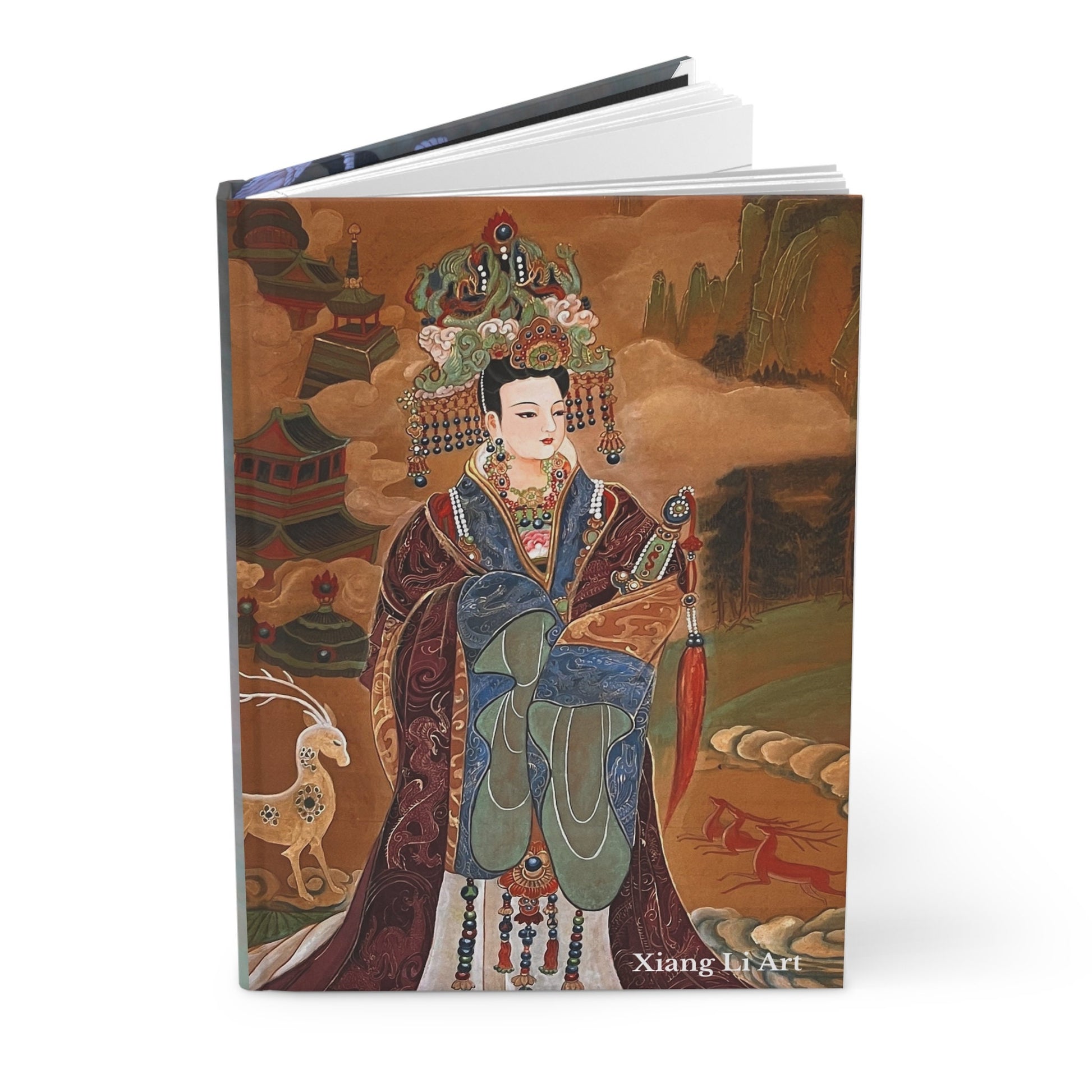 Hardcover Journal Matte | Empresses | Chinese watercolor on silk | | Empress Collection by Xiang Li Art