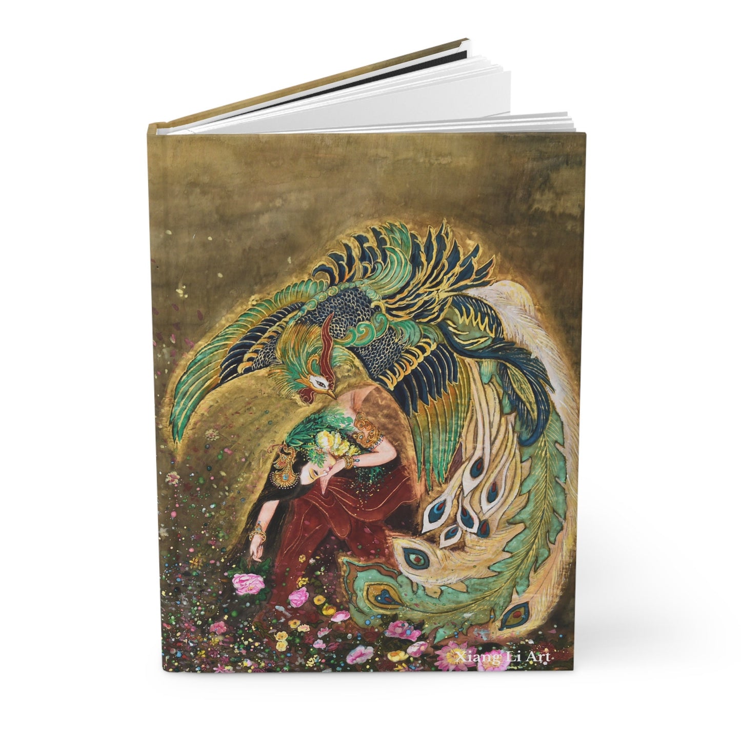 Hardcover Journal Matte | With ancient Chinese Empresses on front and back cover | Print of Chinese watercolor on silk