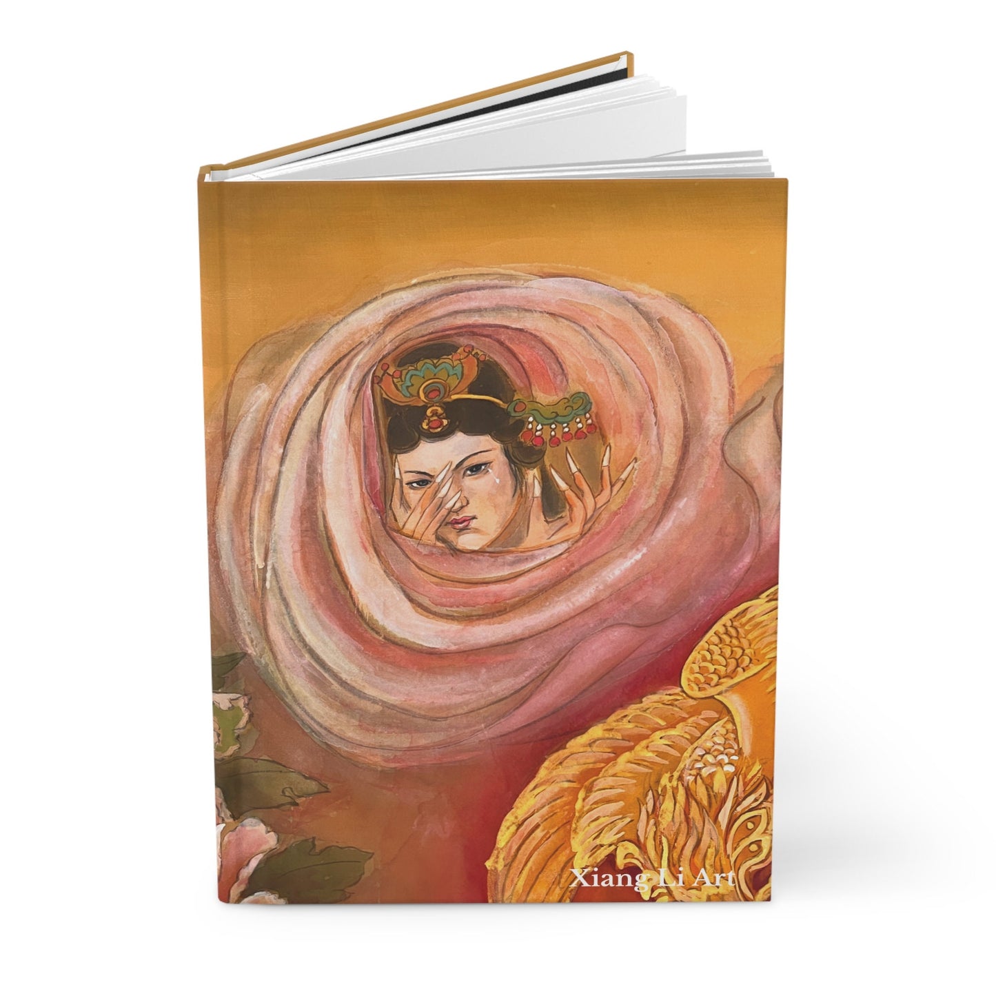 Hardcover Journal Matte | Empresses on front and back | Chinese watercolor on silk | Empress Collection by Xiang Li Art