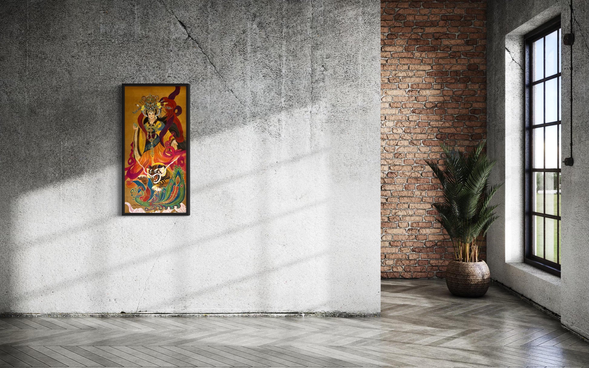 Chinese Empress Canvas Print | 20 x 40 inches | framed and unframed