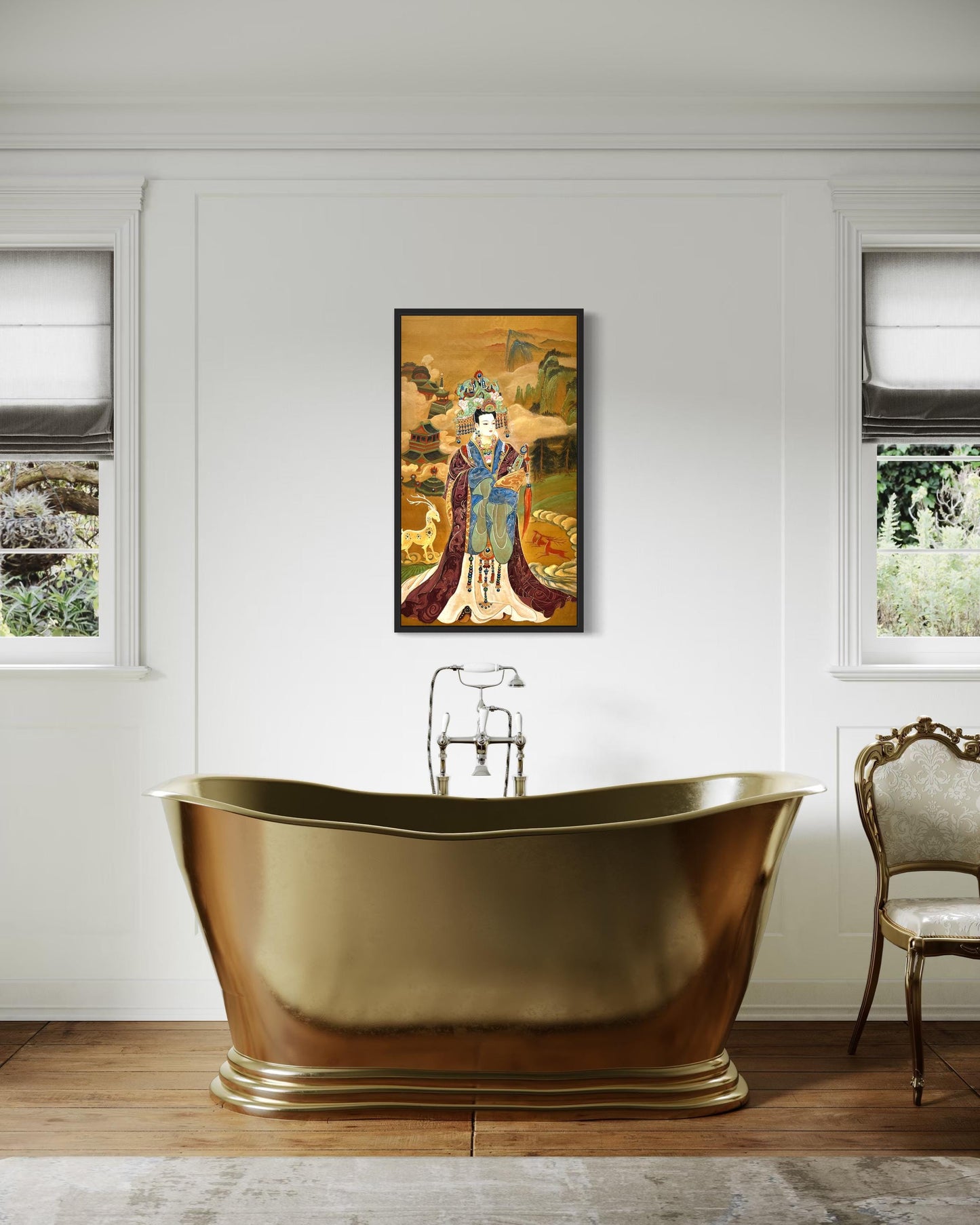 Chinese Empress Canvas Print | 20 x 40 inches | framed and unframed