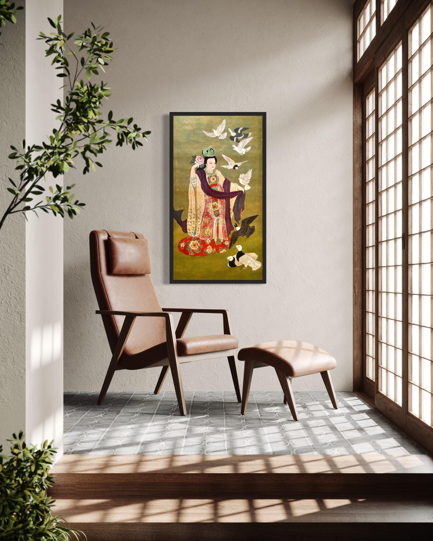 Chinese Empress Canvas Print | 20 x 40 inches | framed and unframed