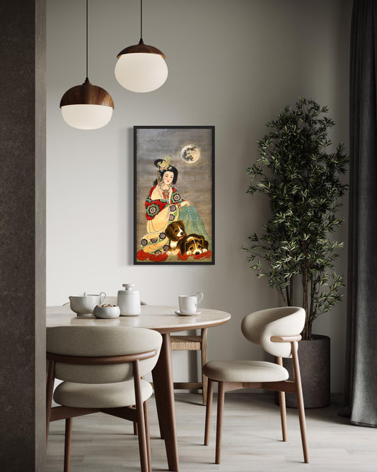 Chinese Empress Canvas Print | 20 x 40 inches | framed and unframed