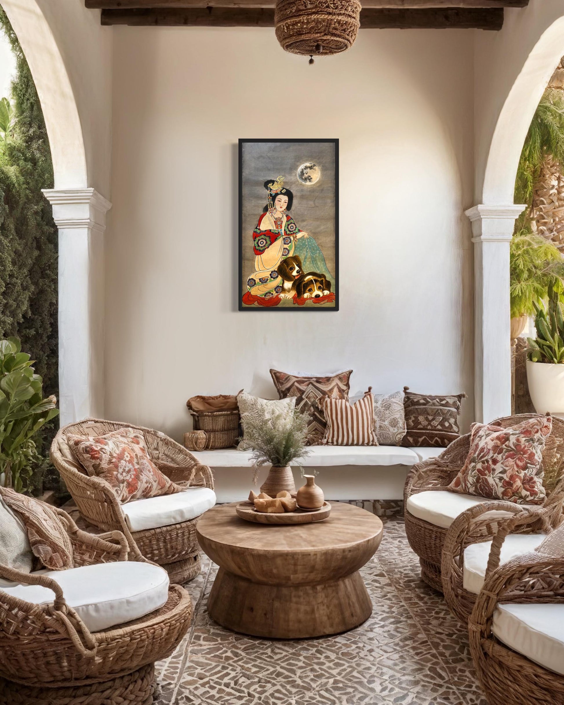 Chinese Empress Canvas Print | 20 x 40 inches | framed and unframed