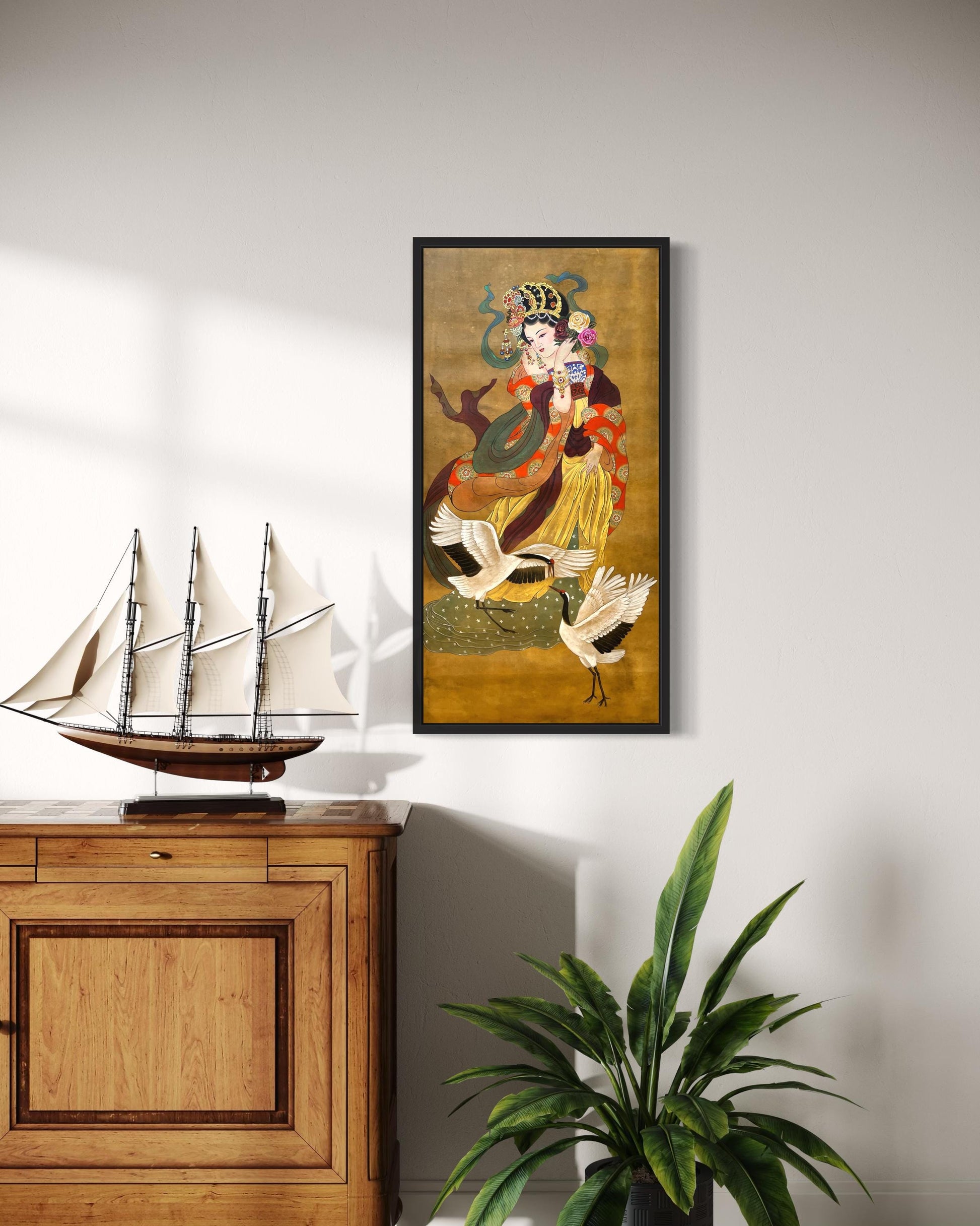 Chinese Empress Canvas Print | 20 x 40 inches | framed and unframed