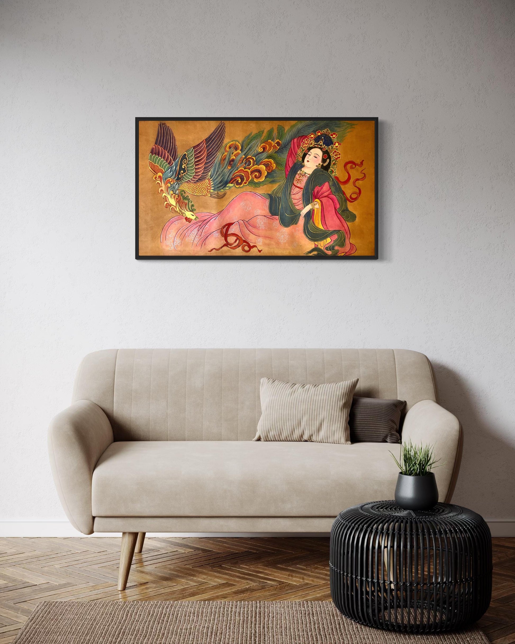 Chinese Empress Canvas Print | 40 x 20 inches | framed and unframed