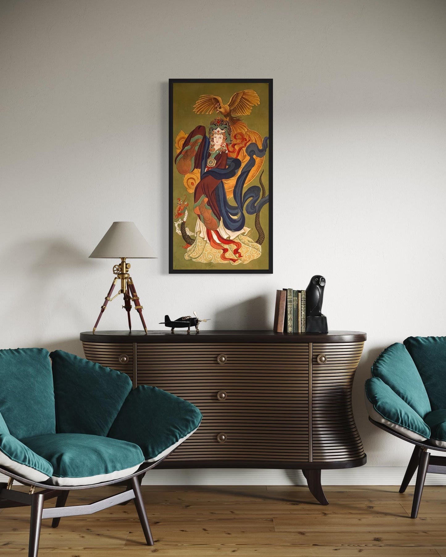 Chinese Empress Canvas Print | 20 x 40 inches | framed and unframed