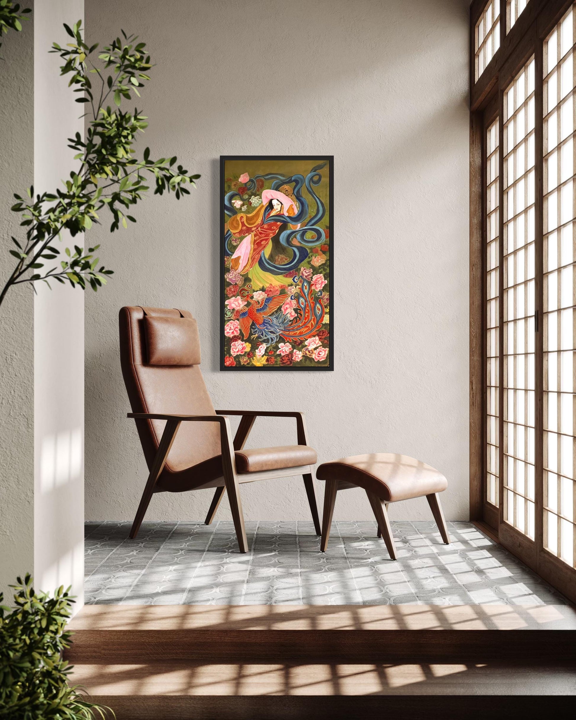 Chinese Empress Canvas Print | 20 x 40 inches | framed and unframed