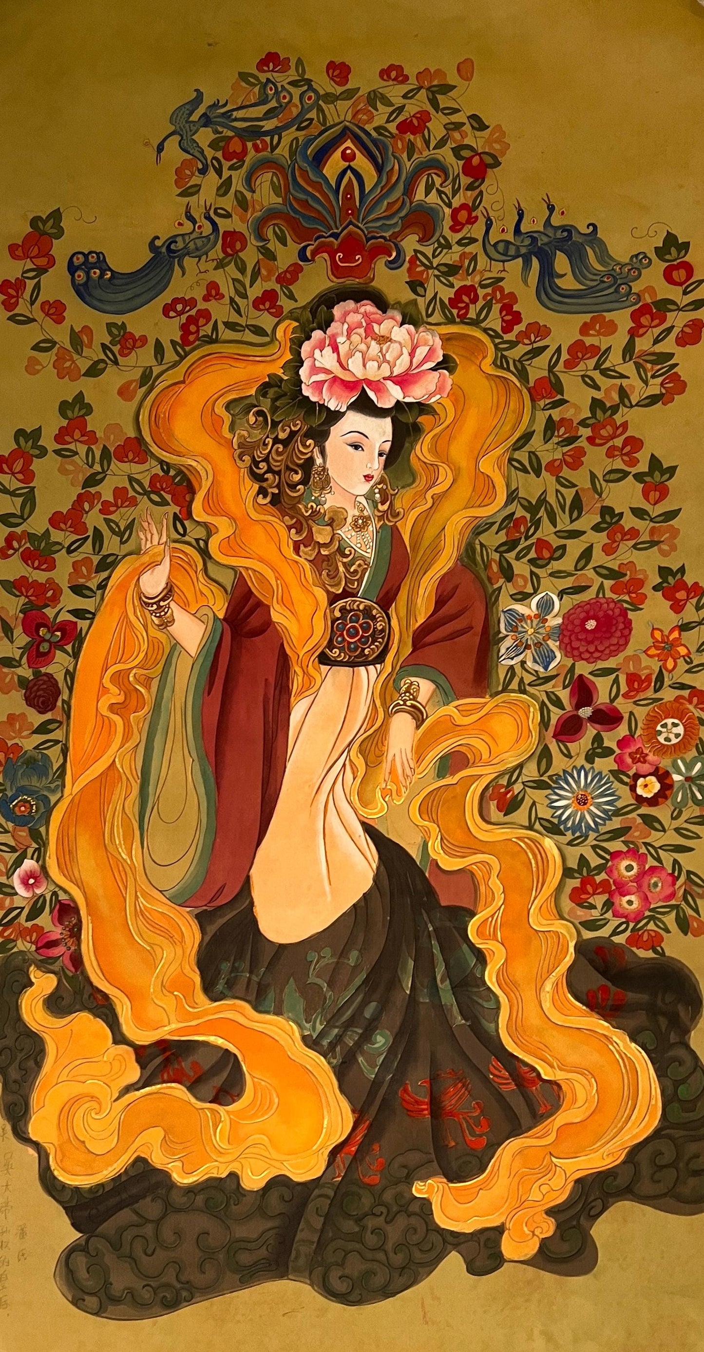 Chinese Empress Canvas Print | 20 x 40 inches | framed and unframed