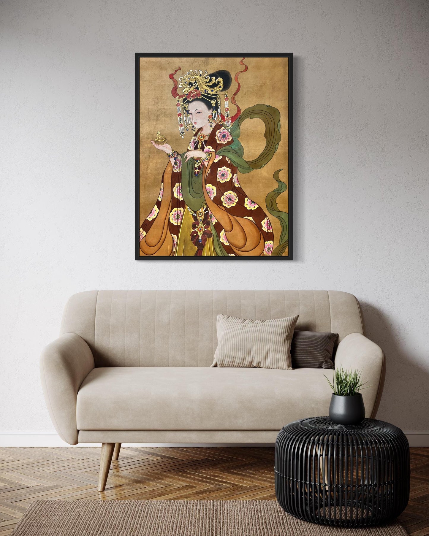 Chinese Empress Canvas Print | 24 x 30 inches | framed and unframed