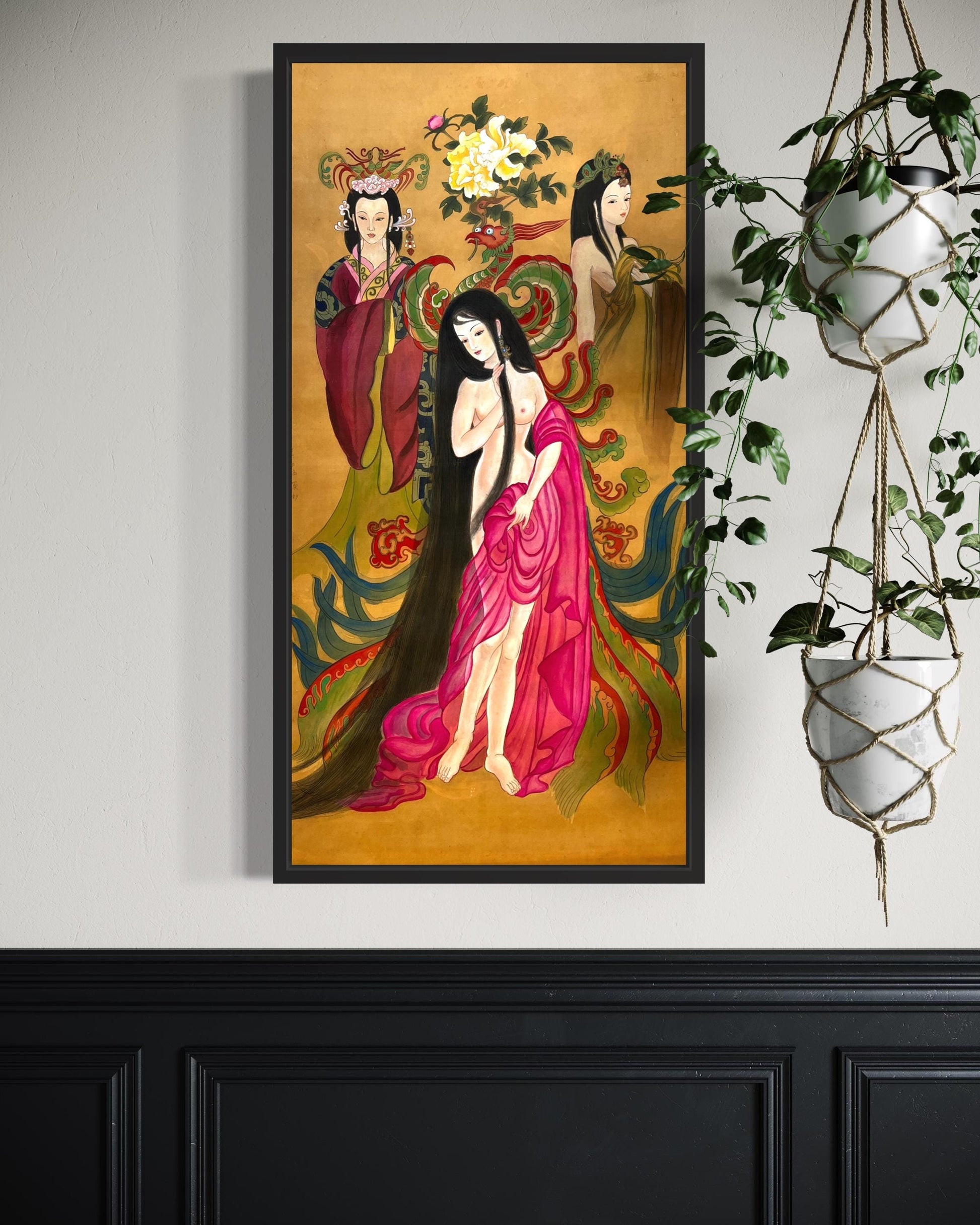 Chinese Empress Canvas Print | 20 x 40 inches | framed and unframed