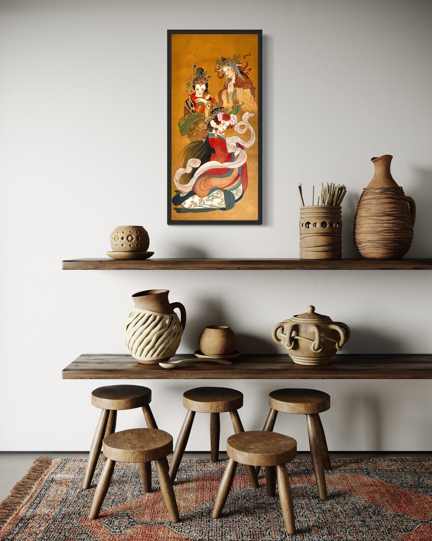 Chinese Empress Canvas Print | 20 x 40 inches | framed and unframed