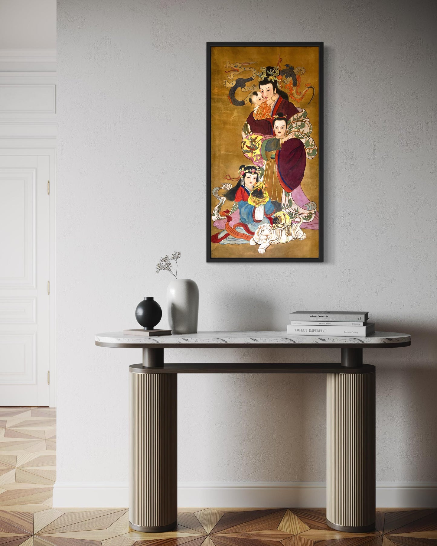 Chinese Empress Canvas Print | 20 x 40 inches | framed and unframed