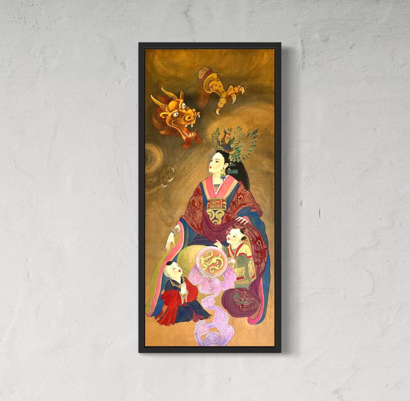 Chinese Empress Canvas Print | 20 x 40 inches | framed and unframed