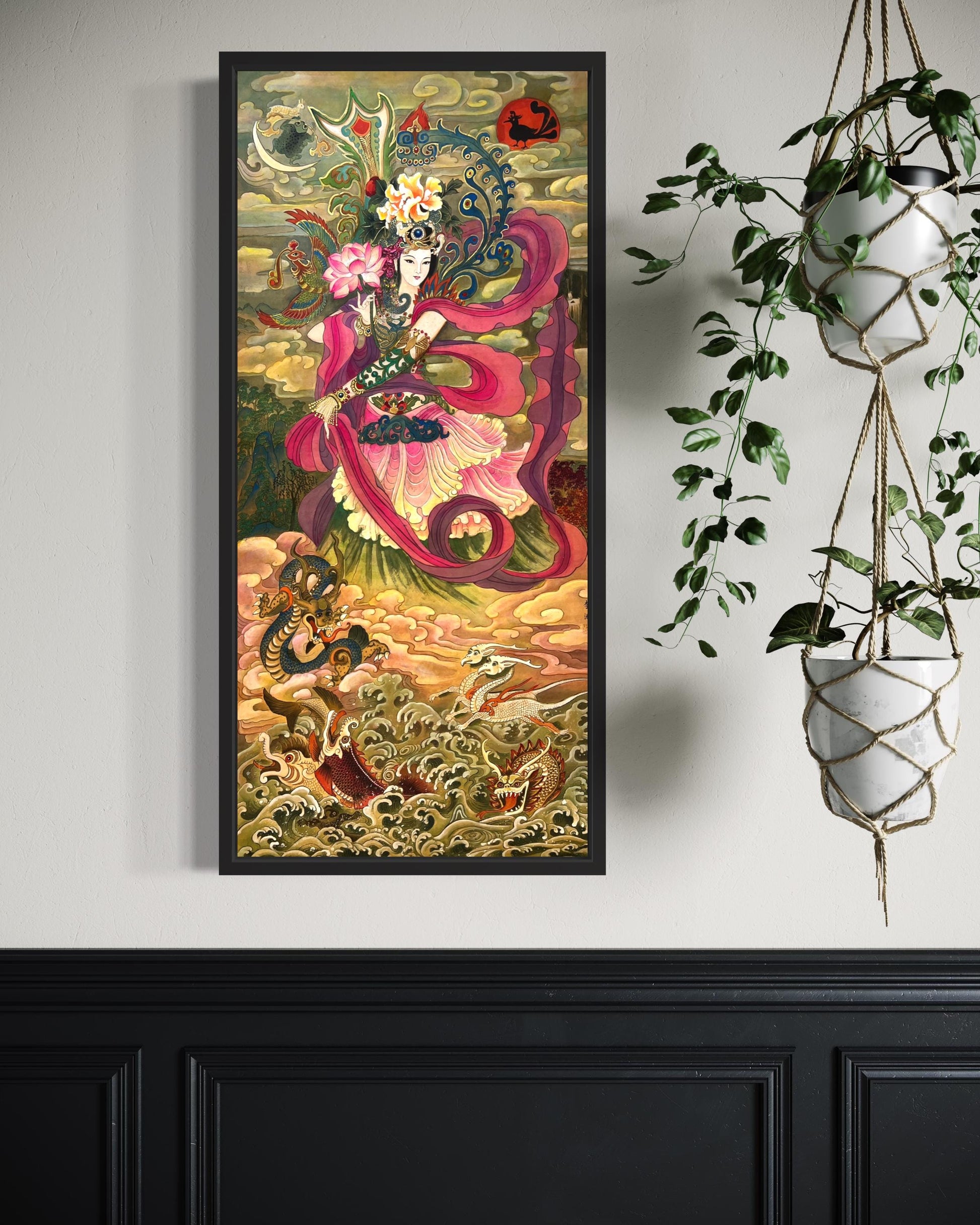 Chinese Empress Canvas Print | 20 x 40 inches | framed and unframed