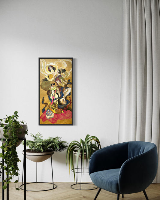 Chinese Empress Canvas Print | 20 x 40 inches | framed and unframed