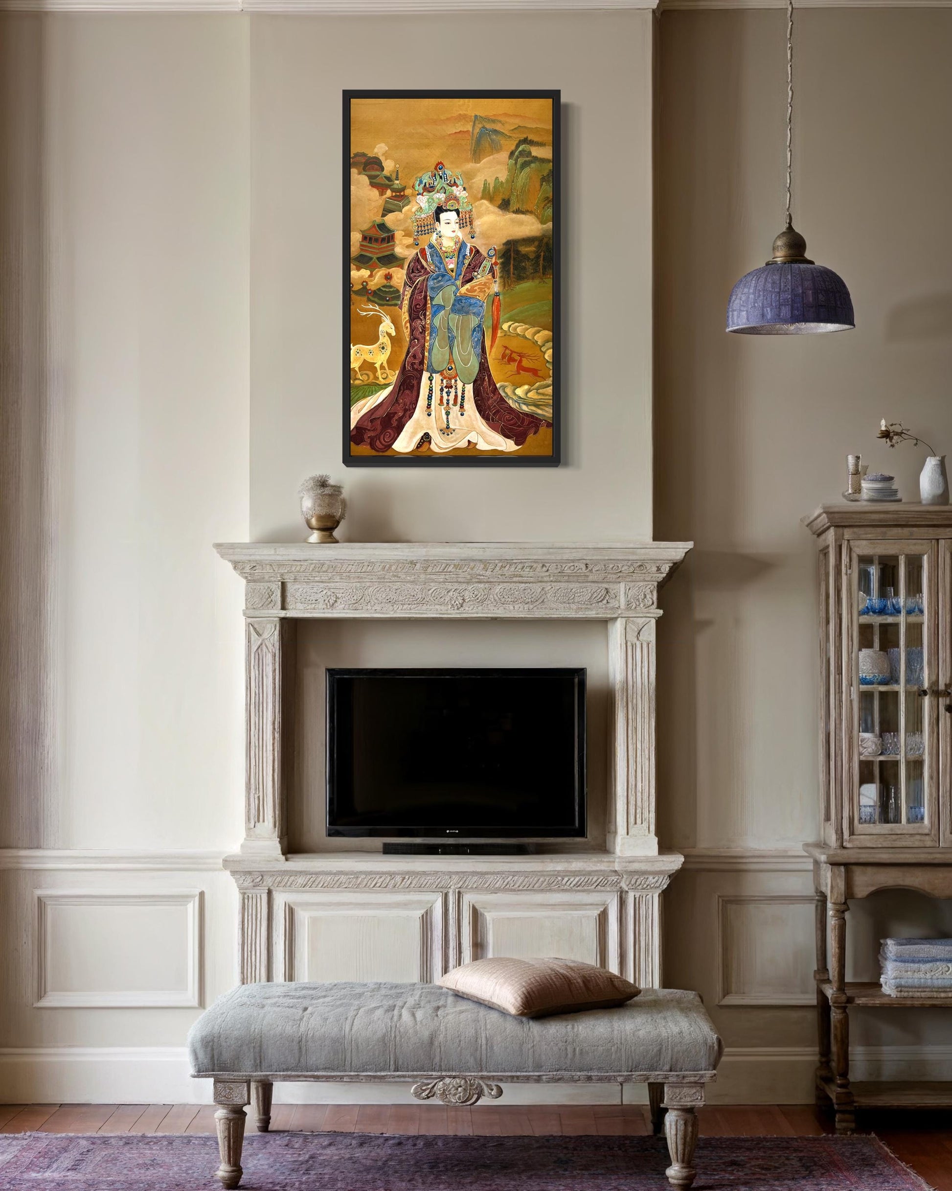 Chinese Empress Canvas Print | 20 x 40 inches | framed and unframed