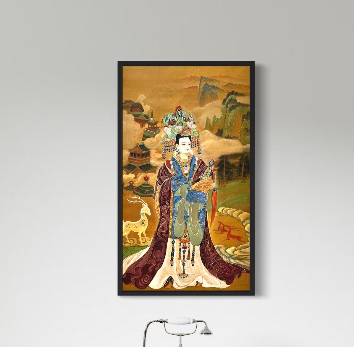 Chinese Empress Canvas Print | 20 x 40 inches | framed and unframed