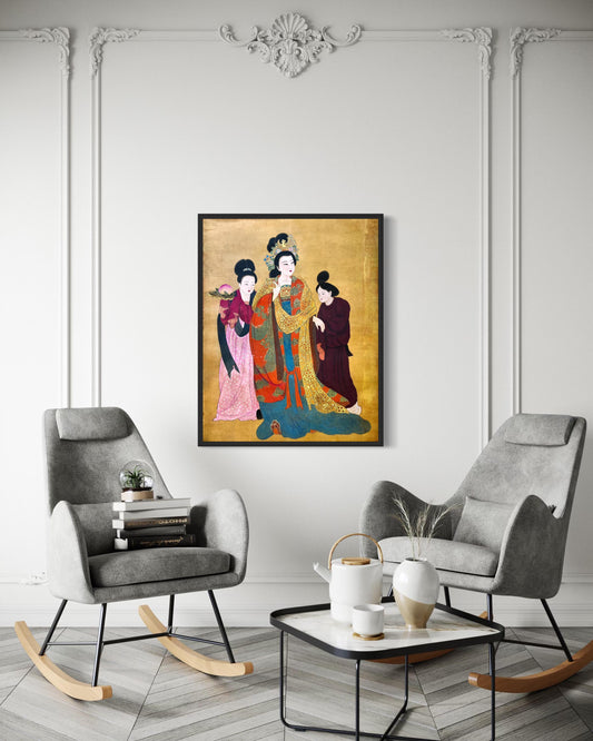 Chinese Empress Canvas Print | 24 x 30 inches | framed and unframed