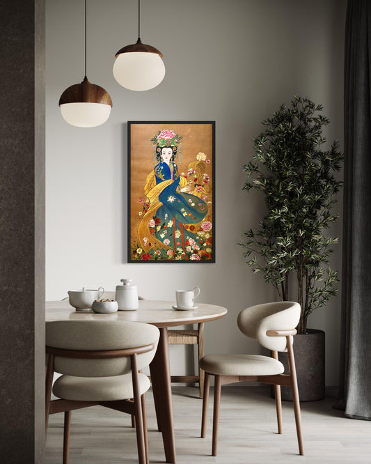 Chinese Empress Canvas Print | 20 x 40 inches | framed and unframed