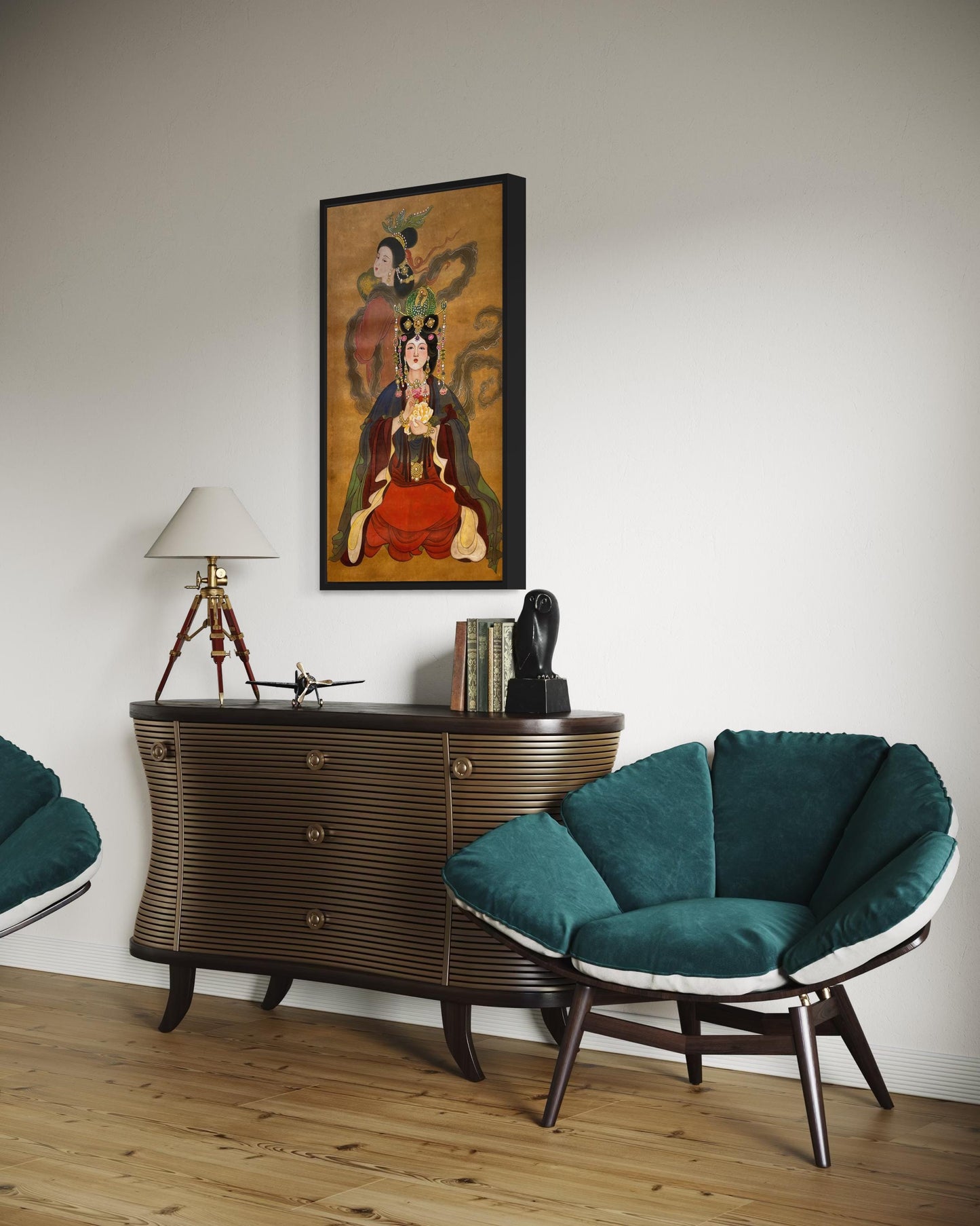 Chinese Empress Canvas Print | 20 x 40 inches | framed and unframed