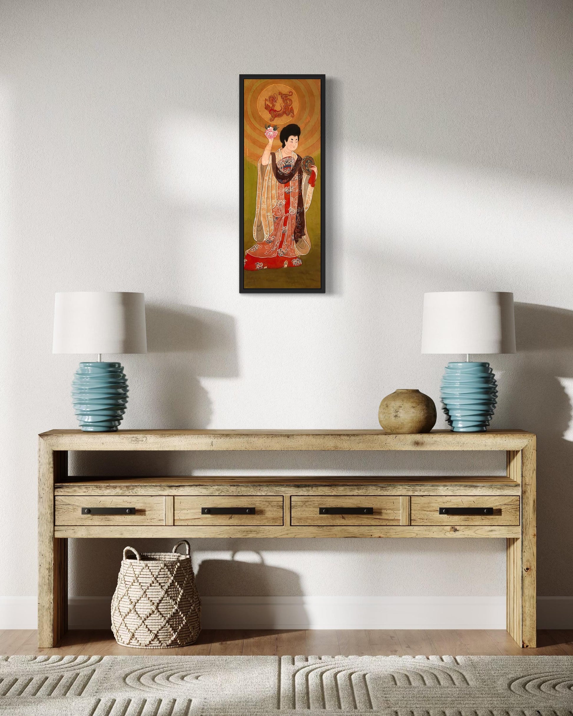 Chinese Empress Canvas Print | 10 x 30 inches | framed and unframed