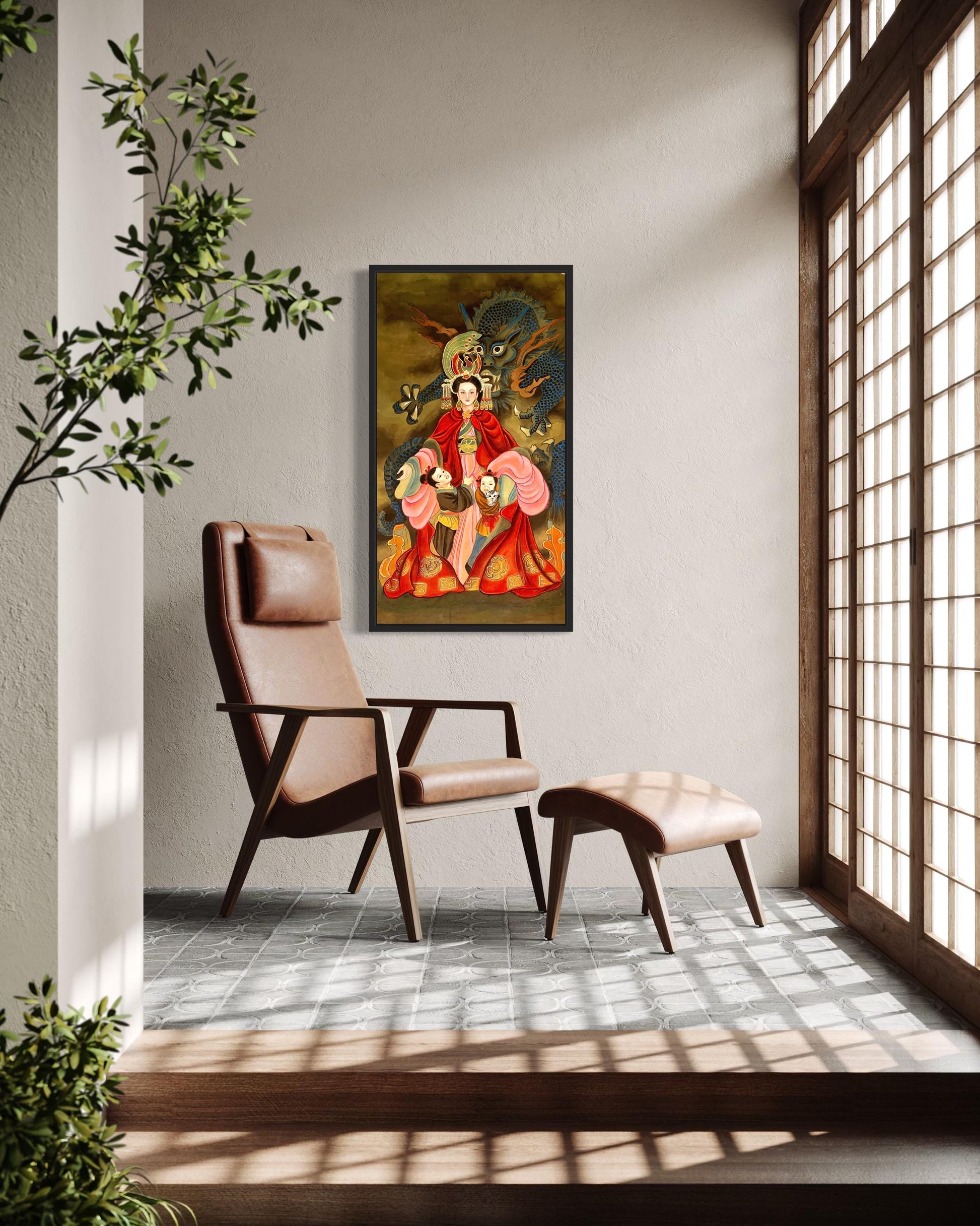 Chinese Empress Canvas Print | 20 x 40 inches | framed and unframed