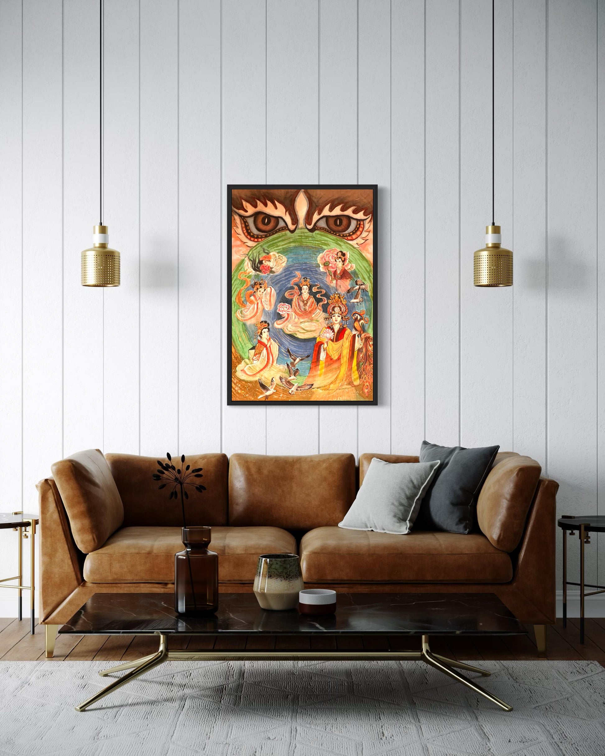 End Period Ming Dynasty Chinese Empress Canvas Print | 36 x 48 inches | framed and unframed