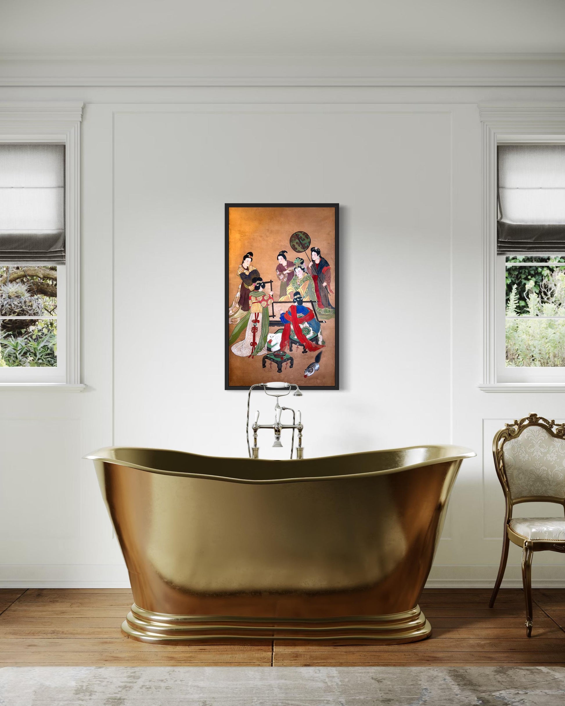 Tang Dynasty Chinese Empress Canvas Print | 20 x 40 inches | framed and unframed