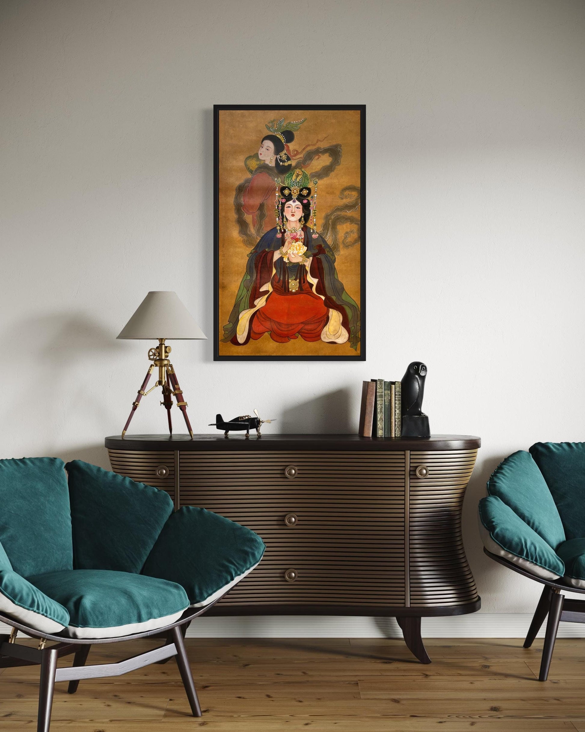 Chinese Empress Canvas Print | 20 x 40 inches | framed and unframed