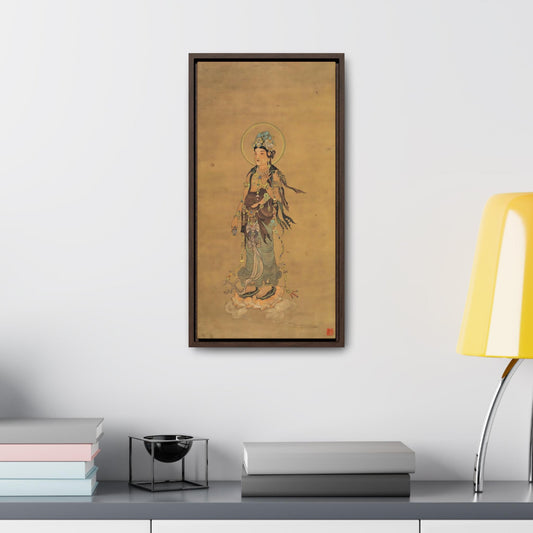 Antique Guanyin Painting | Buddha | Canvas print of hand painted water color painting | Gallery canvas wrap