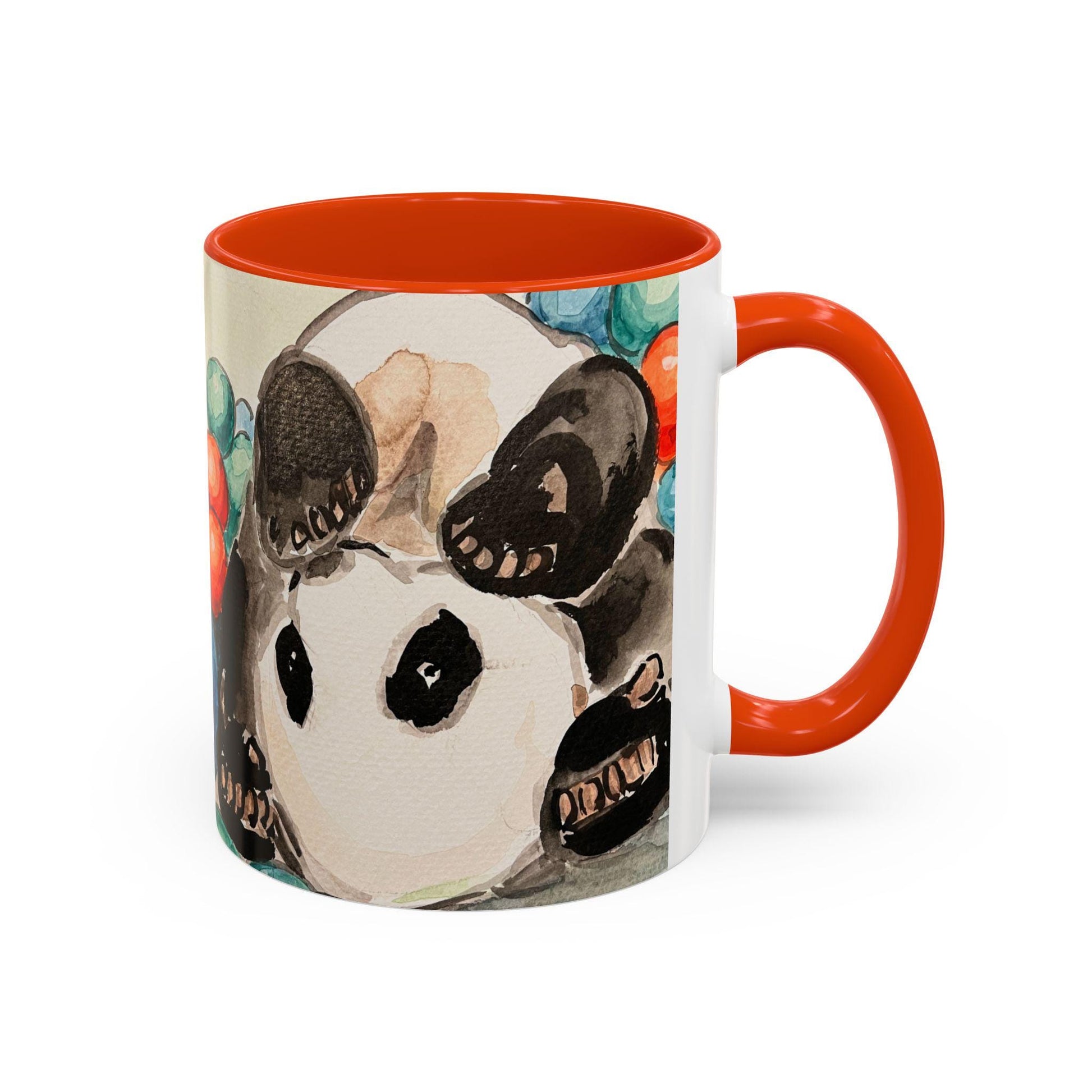 Personalized Panda Mug, Cute Watercolor Design, 12 colors, Animal Lover Gift, Coffee Cup, Tea Mug, Hand Painted Panda by artist Xiang Li