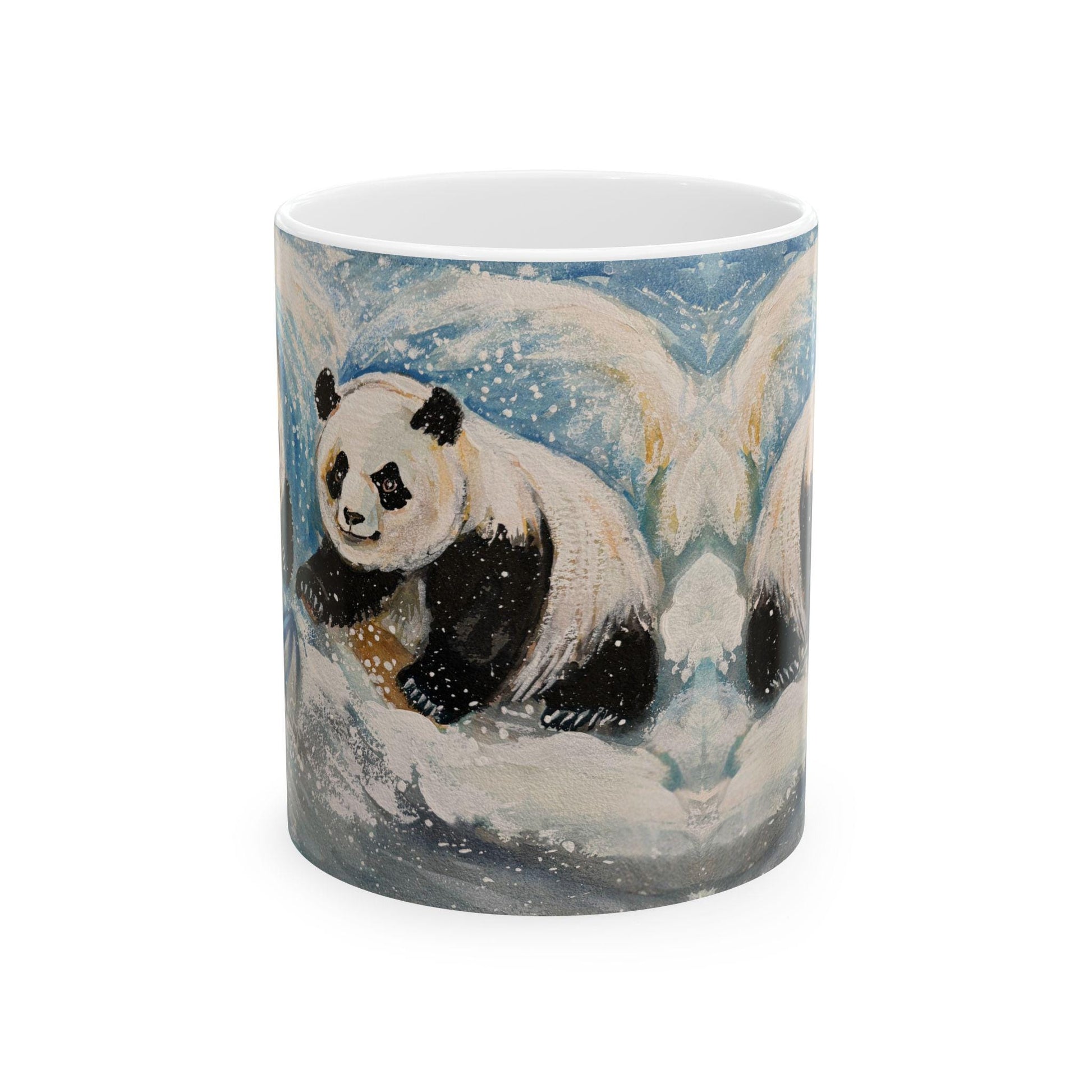 Cozy Panda Ceramic Mug - Perfect for Tea Lovers, Winter Gifts, Animal Collection, Coffee Lovers, Cute Kitchen Decor