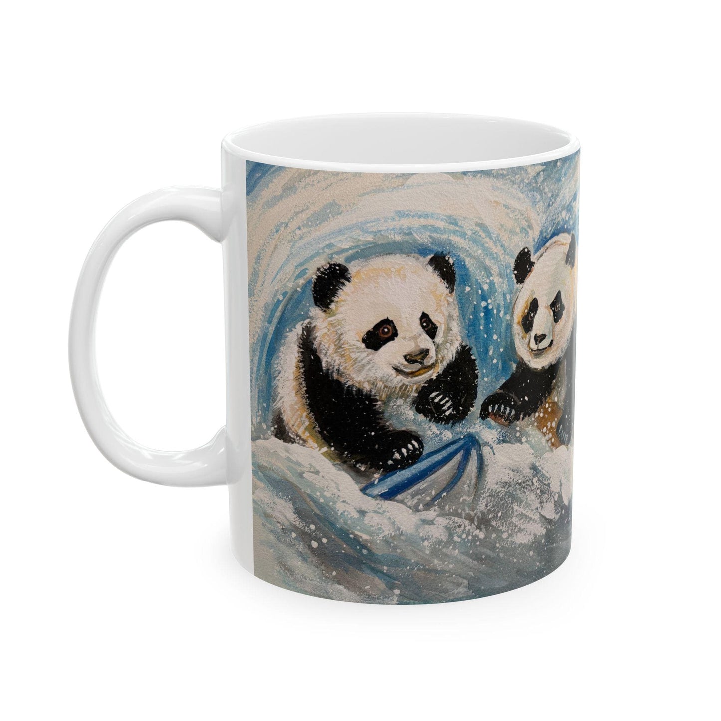 Cozy Panda Ceramic Mug - Perfect for Tea Lovers, Winter Gifts, Animal Collection, Coffee Lovers, Cute Kitchen Decor