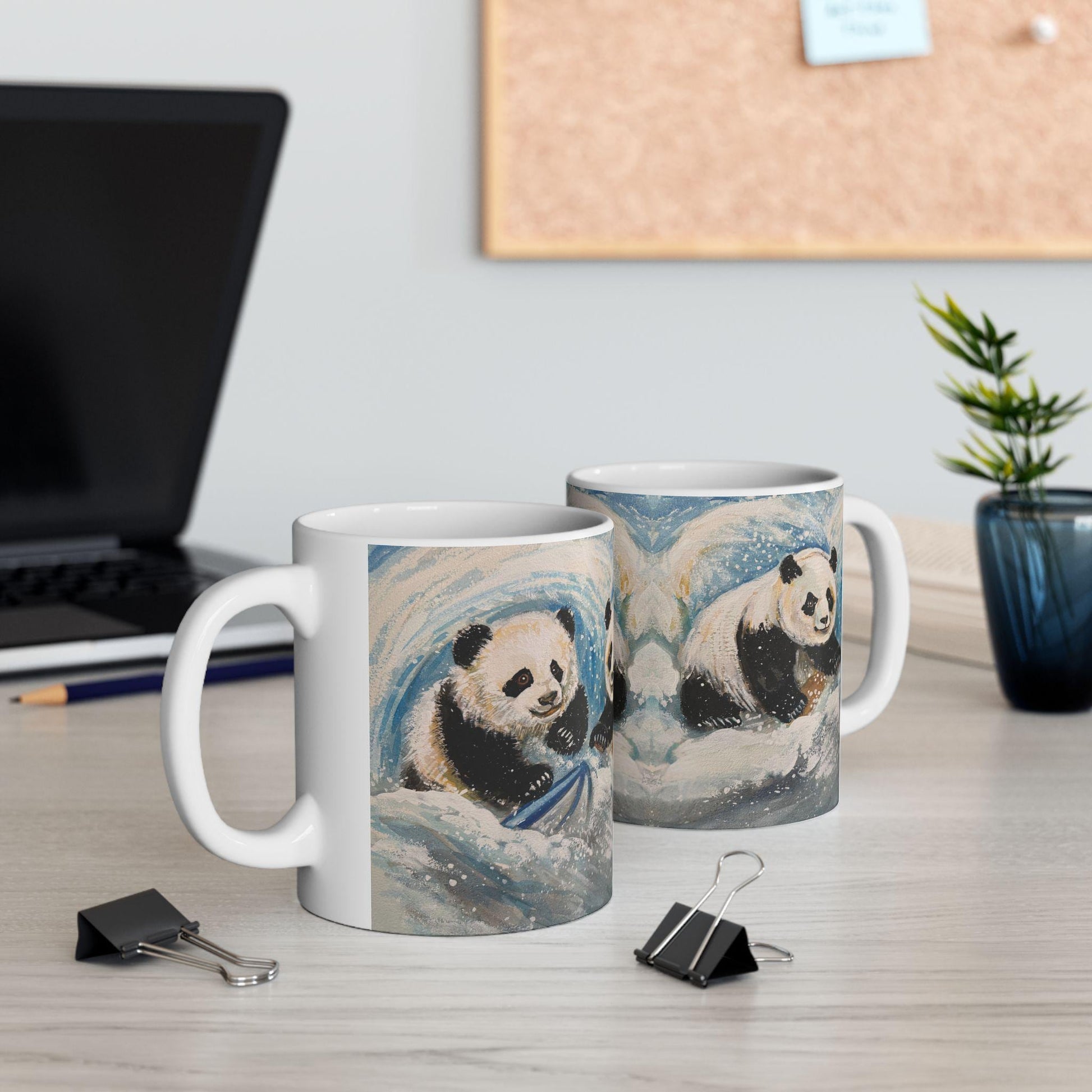 Cozy Panda Ceramic Mug - Perfect for Tea Lovers, Winter Gifts, Animal Collection, Coffee Lovers, Cute Kitchen Decor