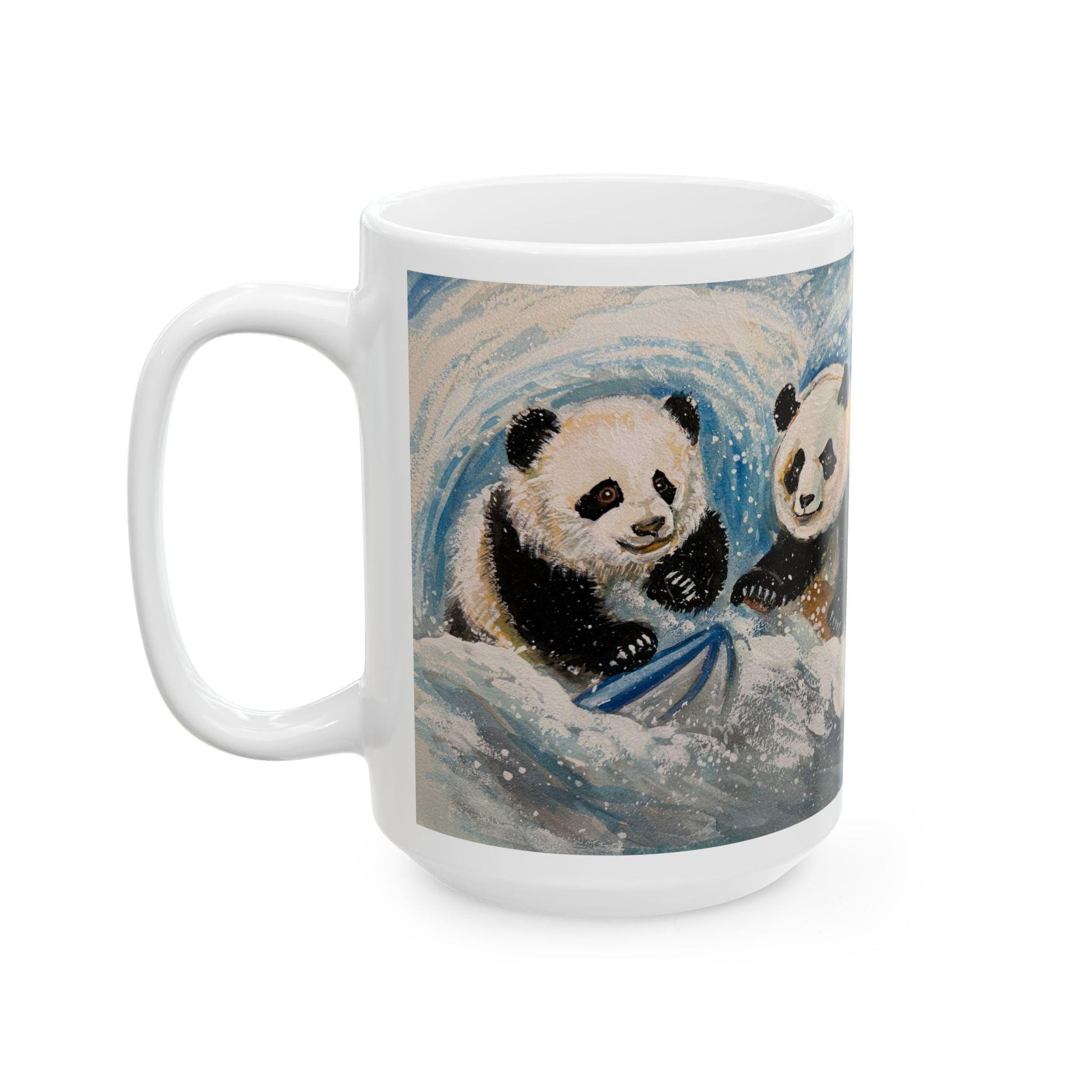 Cozy Panda Ceramic Mug - Perfect for Tea Lovers, Winter Gifts, Animal Collection, Coffee Lovers, Cute Kitchen Decor