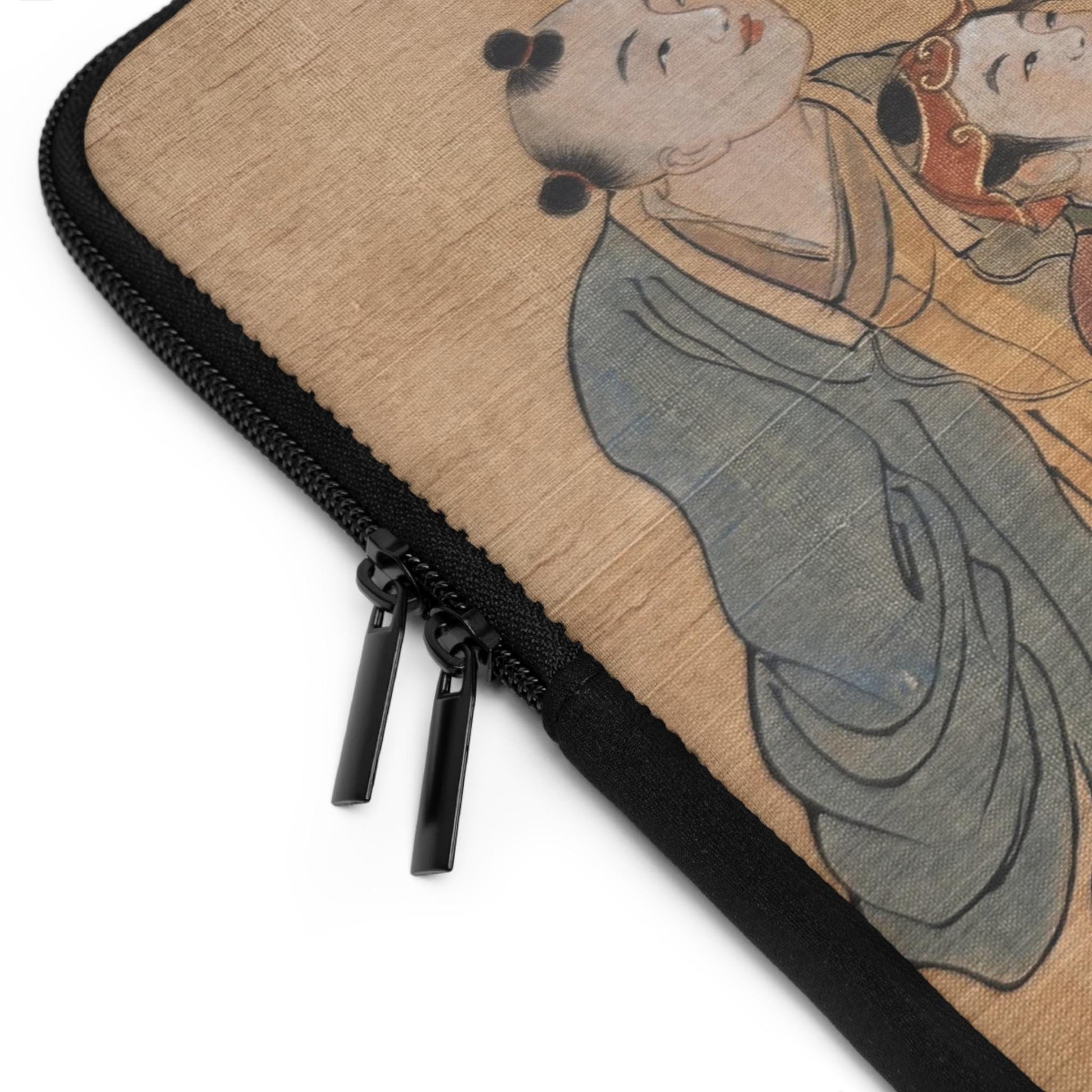Chinese Watercolor Children Playing Laptop Sleeve, Protective Case for laptops and digital devices, Artistic Cover, Cultural Gift, 5 sizes