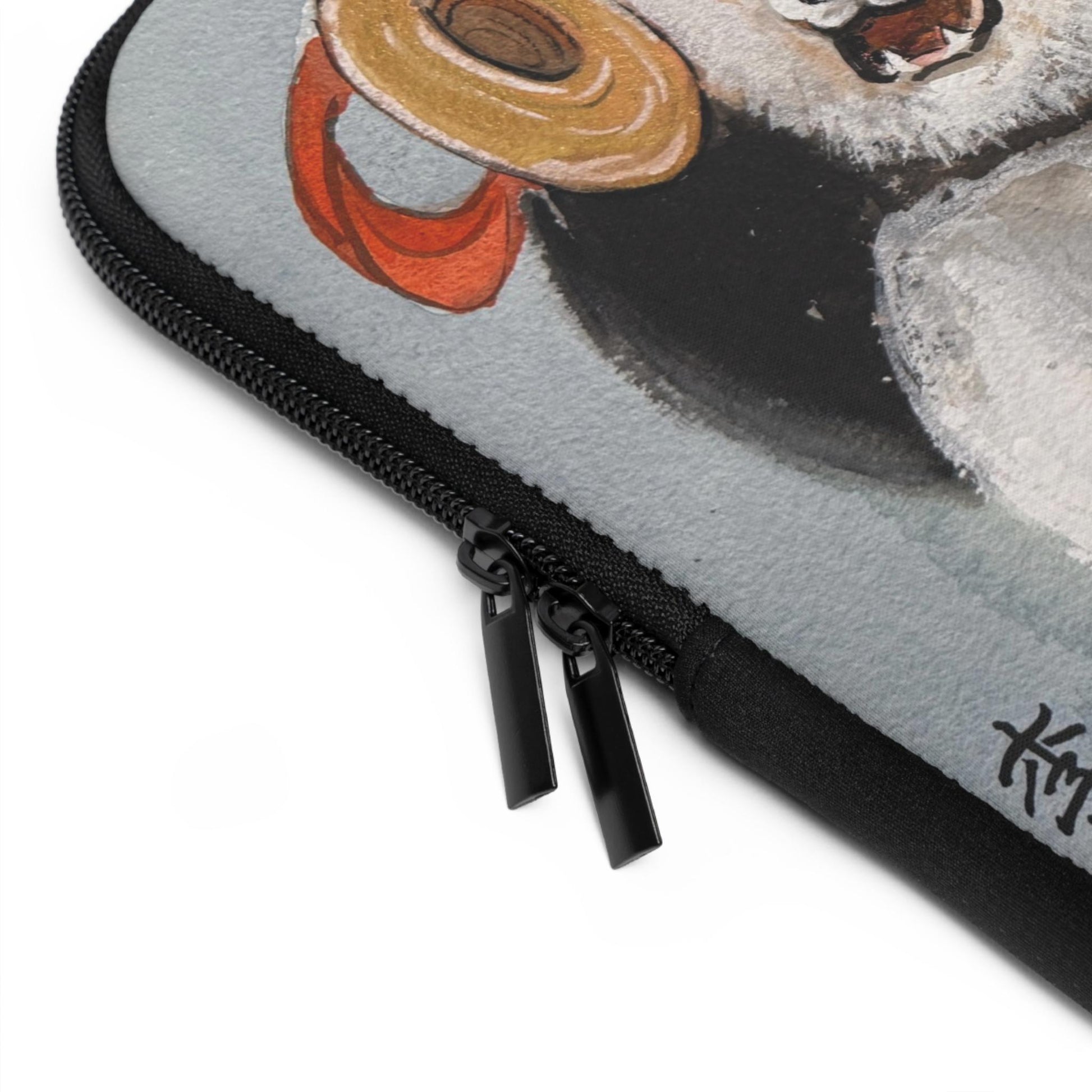 Musical Pandas Laptop Sleeve, Adorable Tech Case, Watercolor Art by Xiang Li, Gift for Students, Back to School, Animal Lover Gift