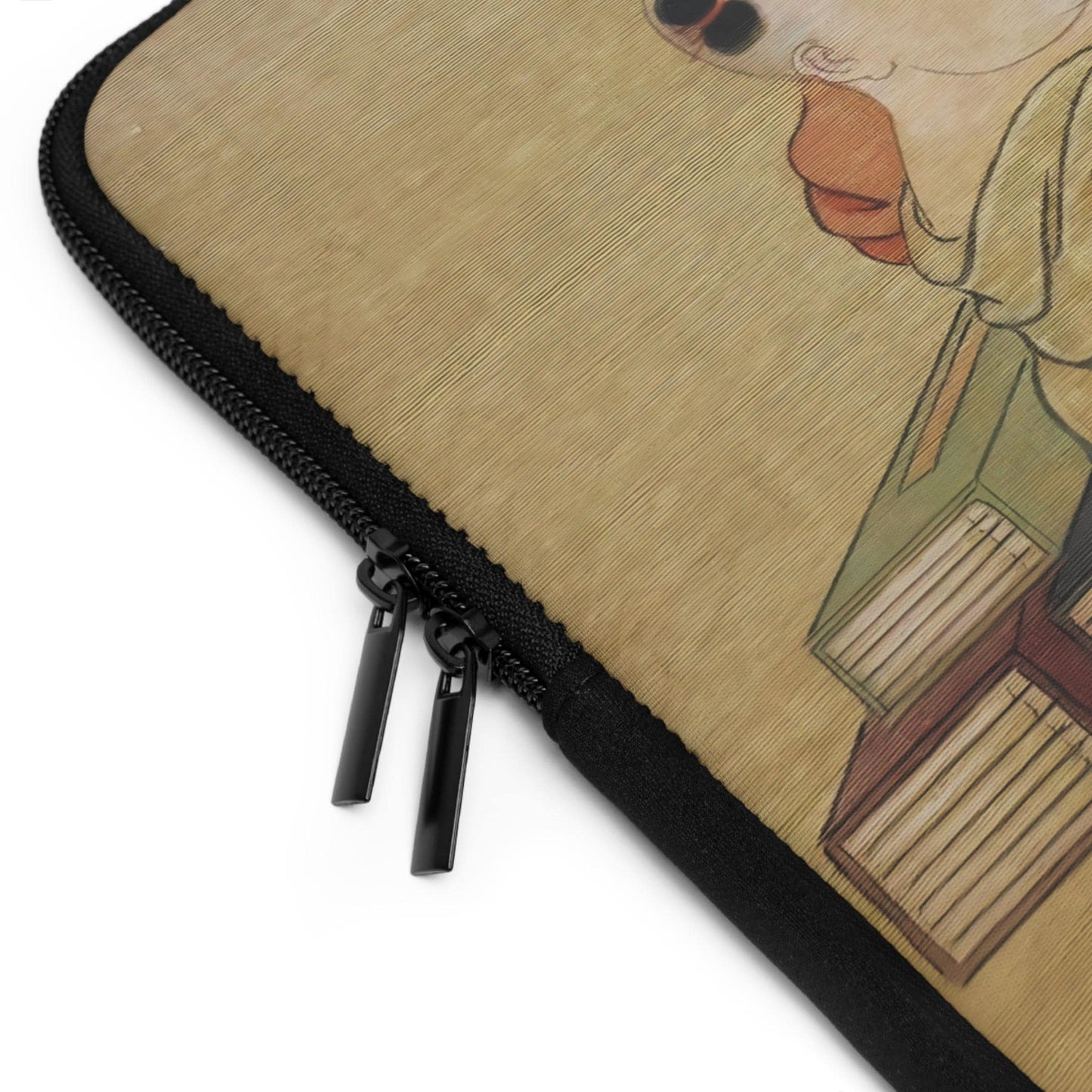 Laptop Sleeve with Chinese Watercolor Art, Children with Cat, Protective Case for laptops and digital devices, Artistic Cover, 4 sizes