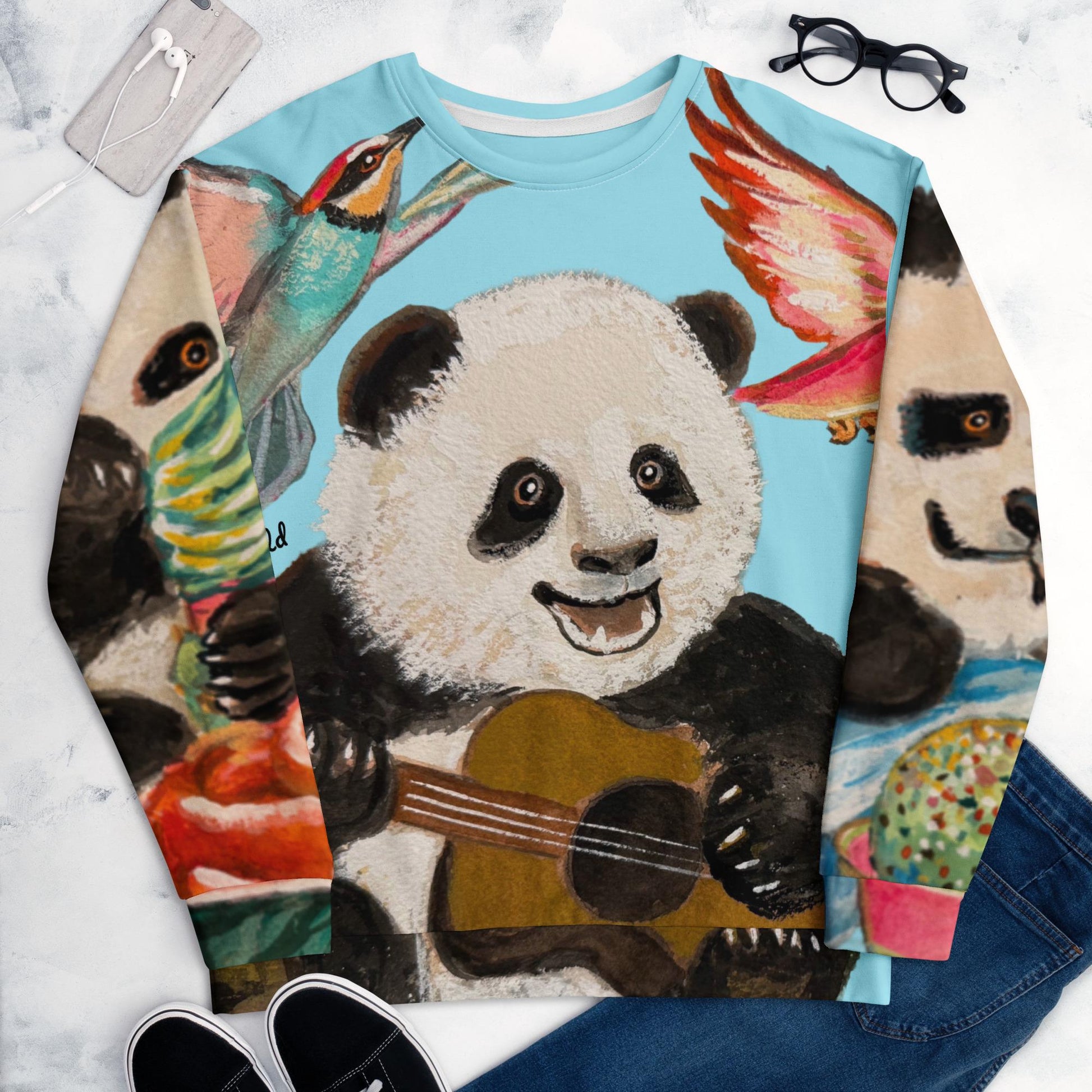 Singing Panda Unisex Sweatshirt