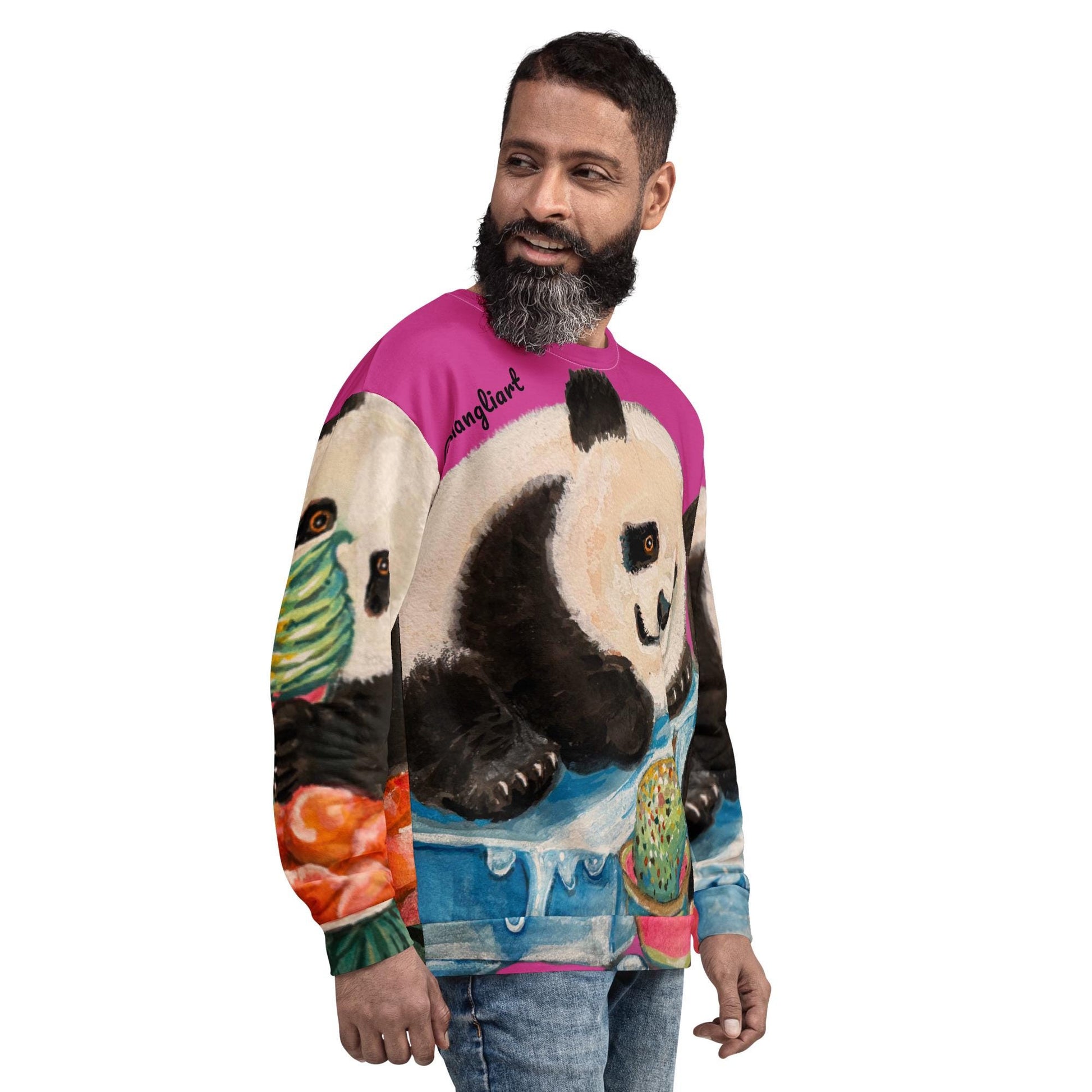 It&#39;s Ice Cream Time Panda Unisex Sweatshirt