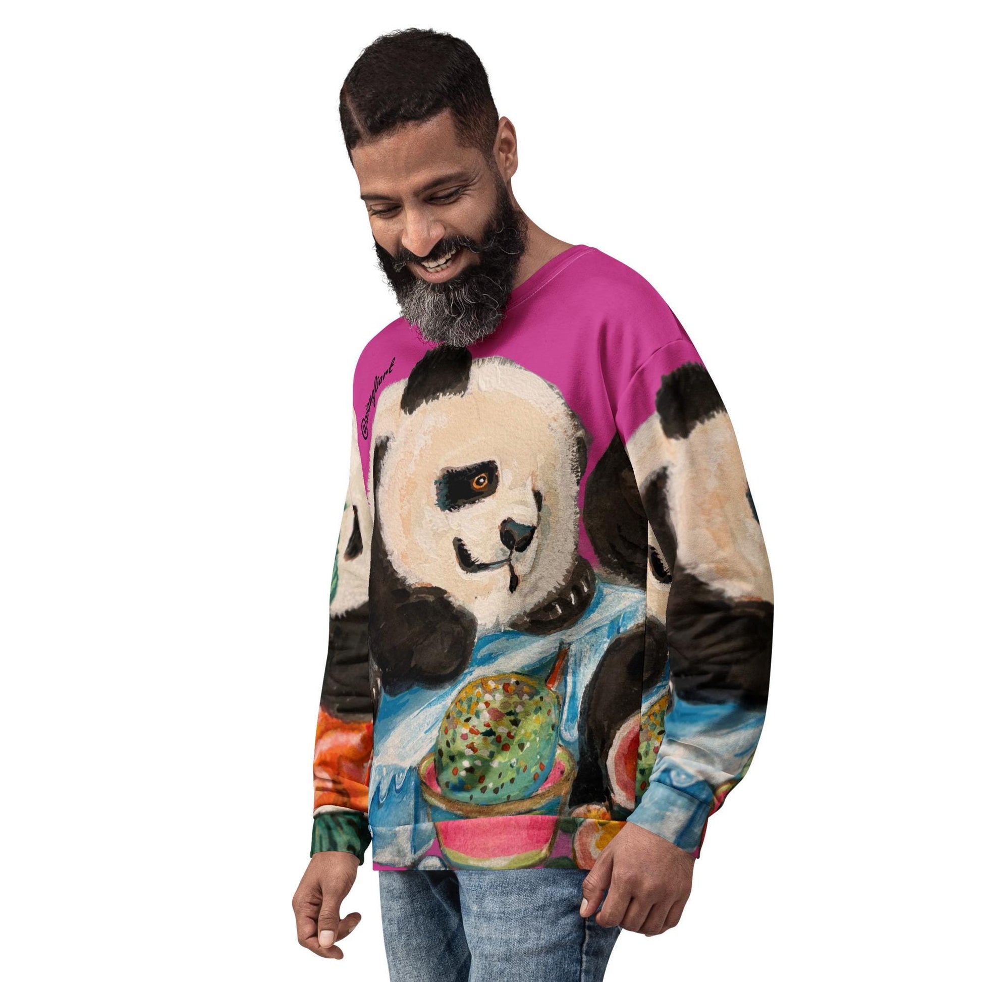 It&#39;s Ice Cream Time Panda Unisex Sweatshirt