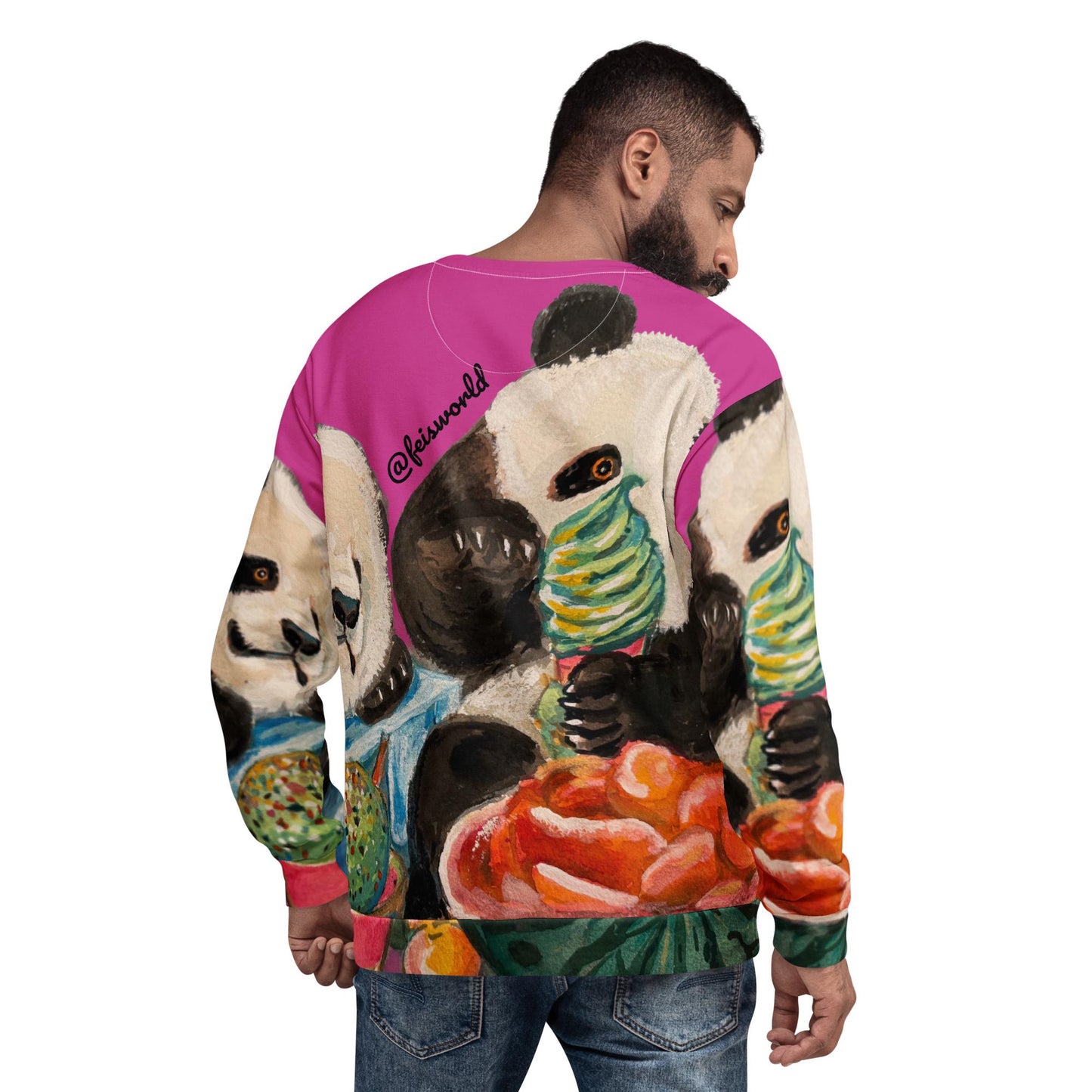 It&#39;s Ice Cream Time Panda Unisex Sweatshirt