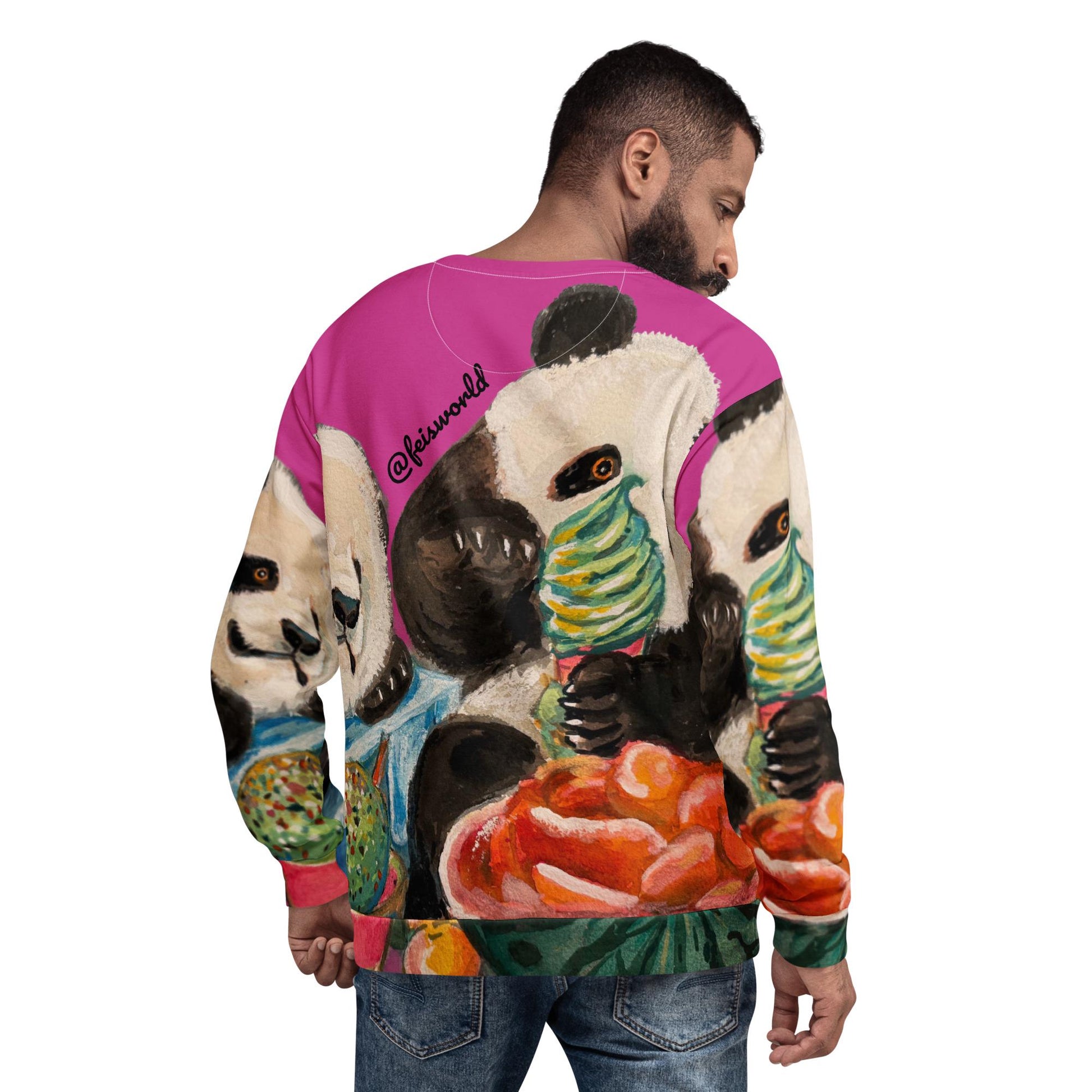 It&#39;s Ice Cream Time Panda Unisex Sweatshirt