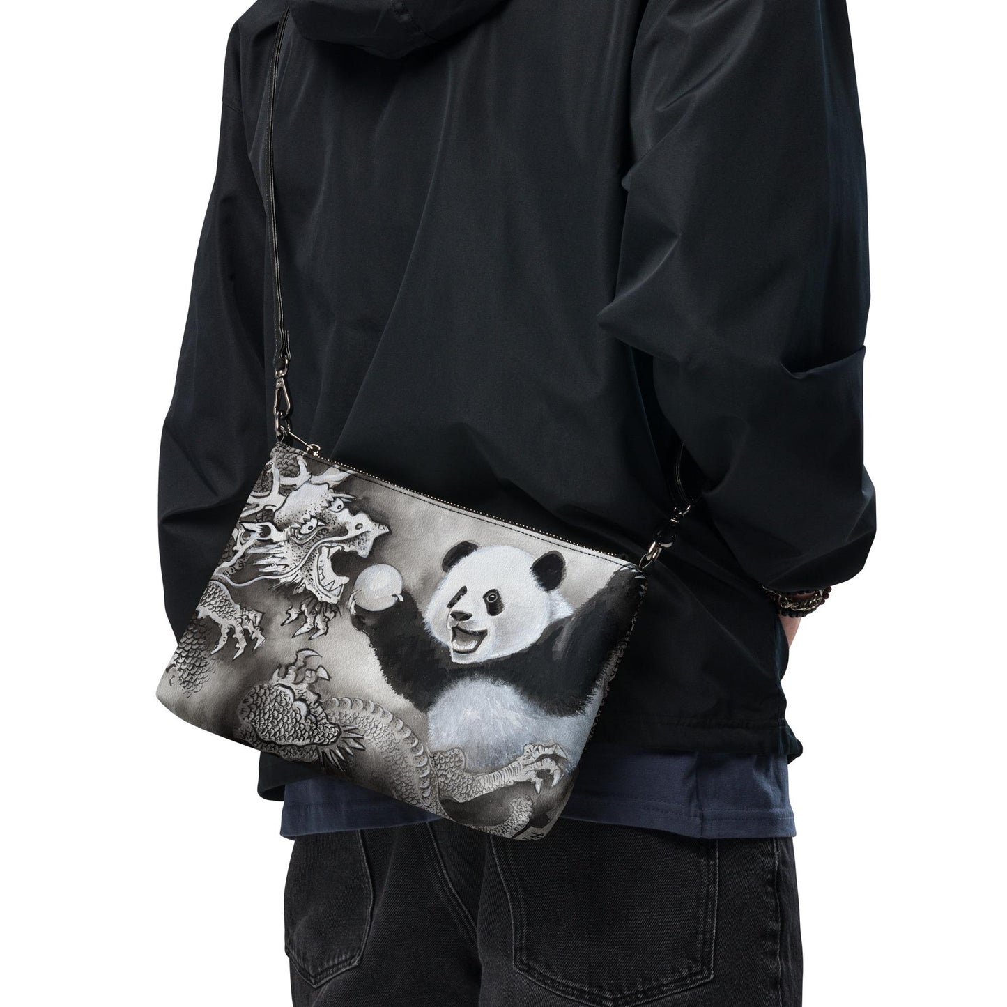 Panda and Dragon Crossbody bag