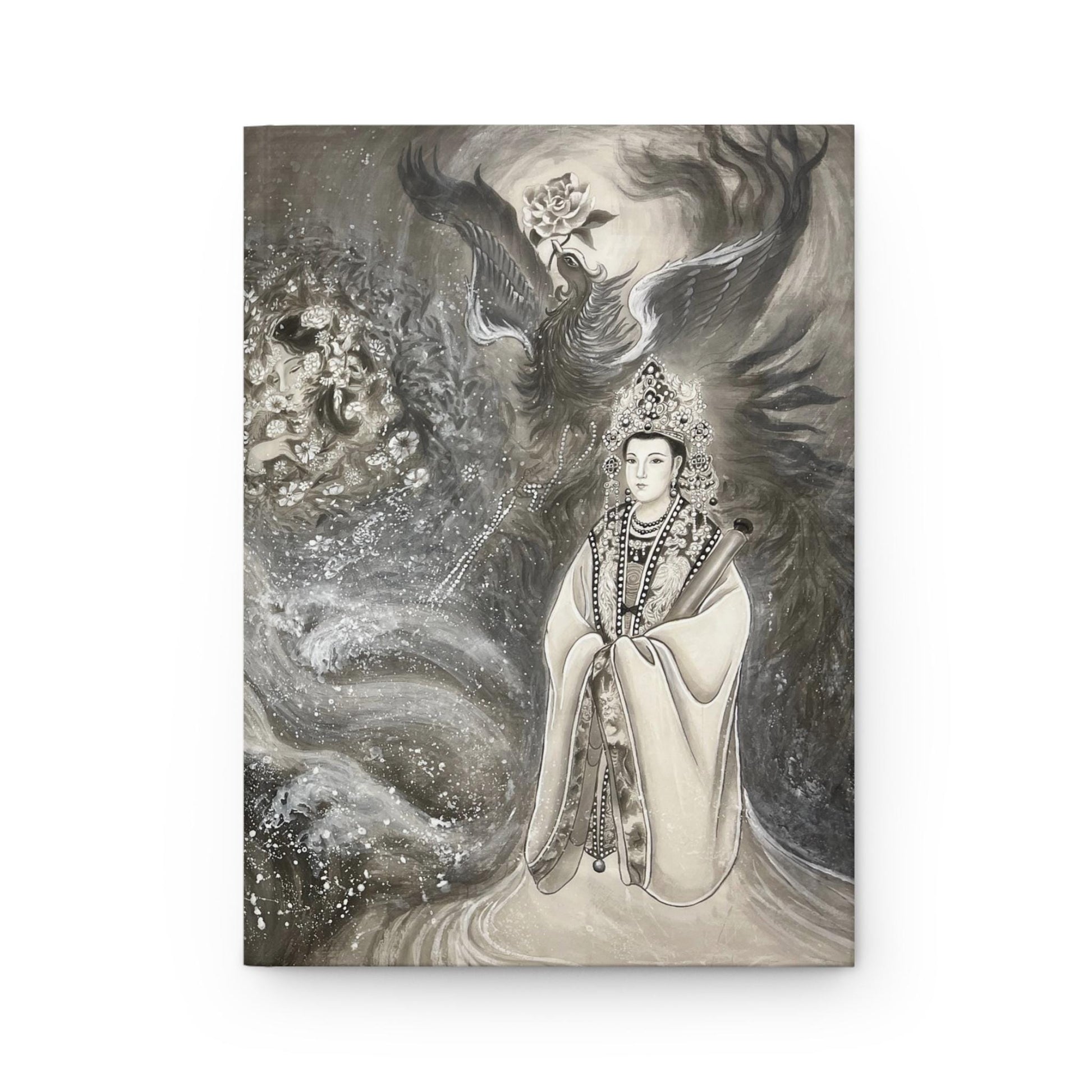 Northern Song Dynasty End Period Chinese Empresses, Serene Hardcover Journal | Meditation Notebook, Gift for Creatives, Watercolor Art