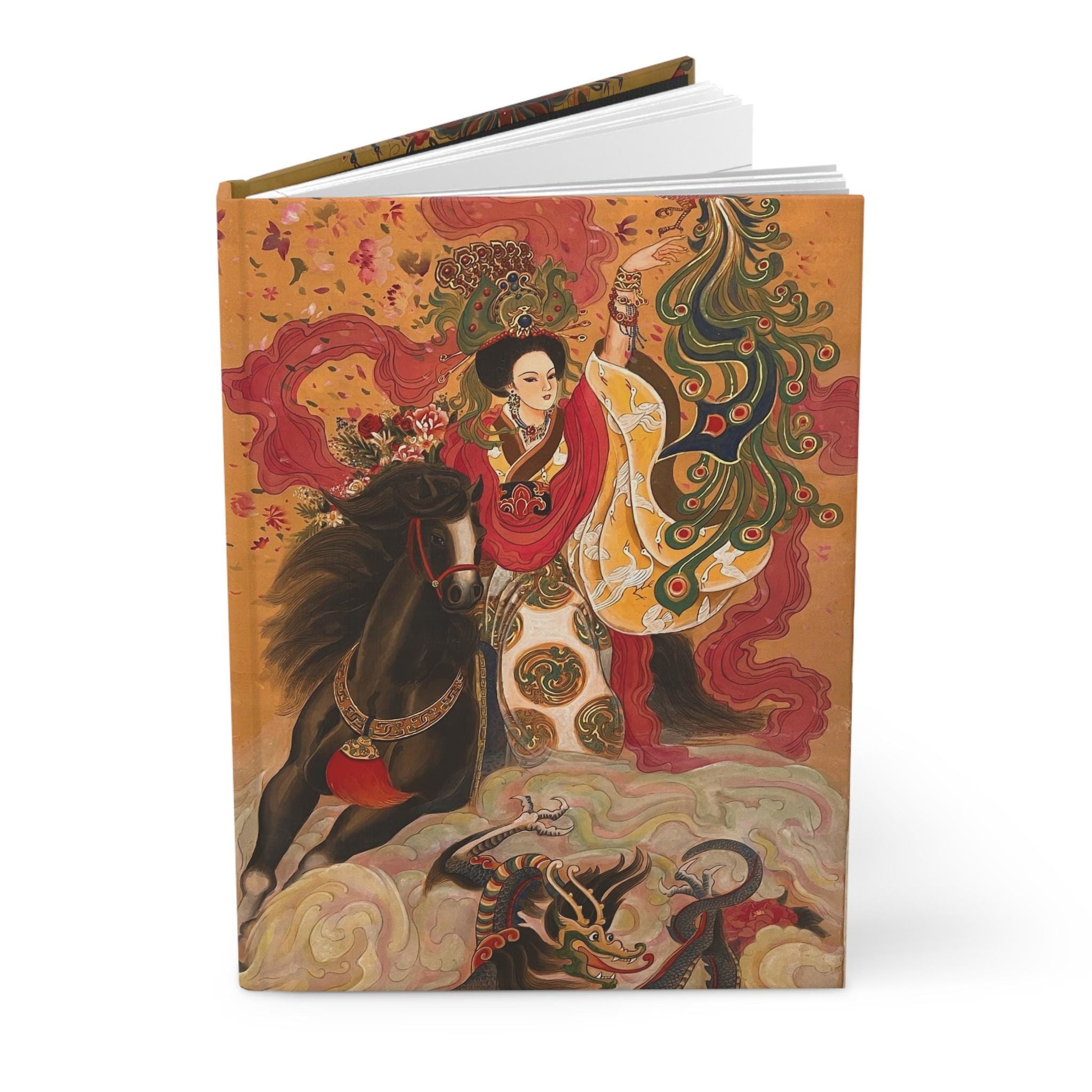 Five Dynasty Ten Kingdoms Chinese Empresses, Artistic Hardcover Journal, Floral Journal, Unique Gift, Creative Notebook, Diary for Art Lover