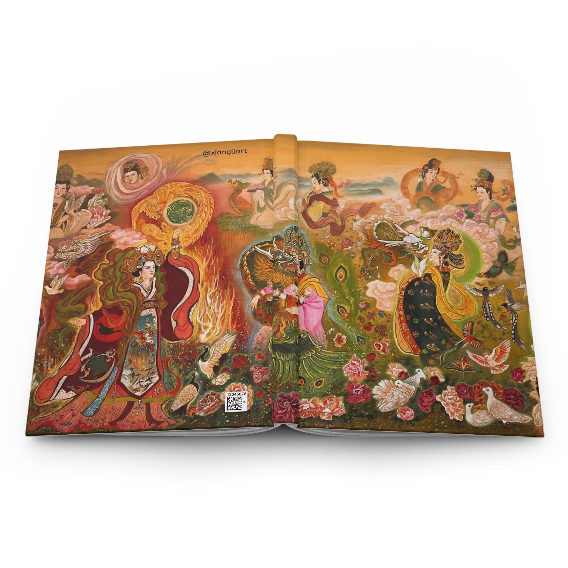Northern Song Dynasty Early Period Chinese Empresses, Bohemian Hardcover Journal, Elegant Writing Notebook, Artistic Diary, Gift for Artists